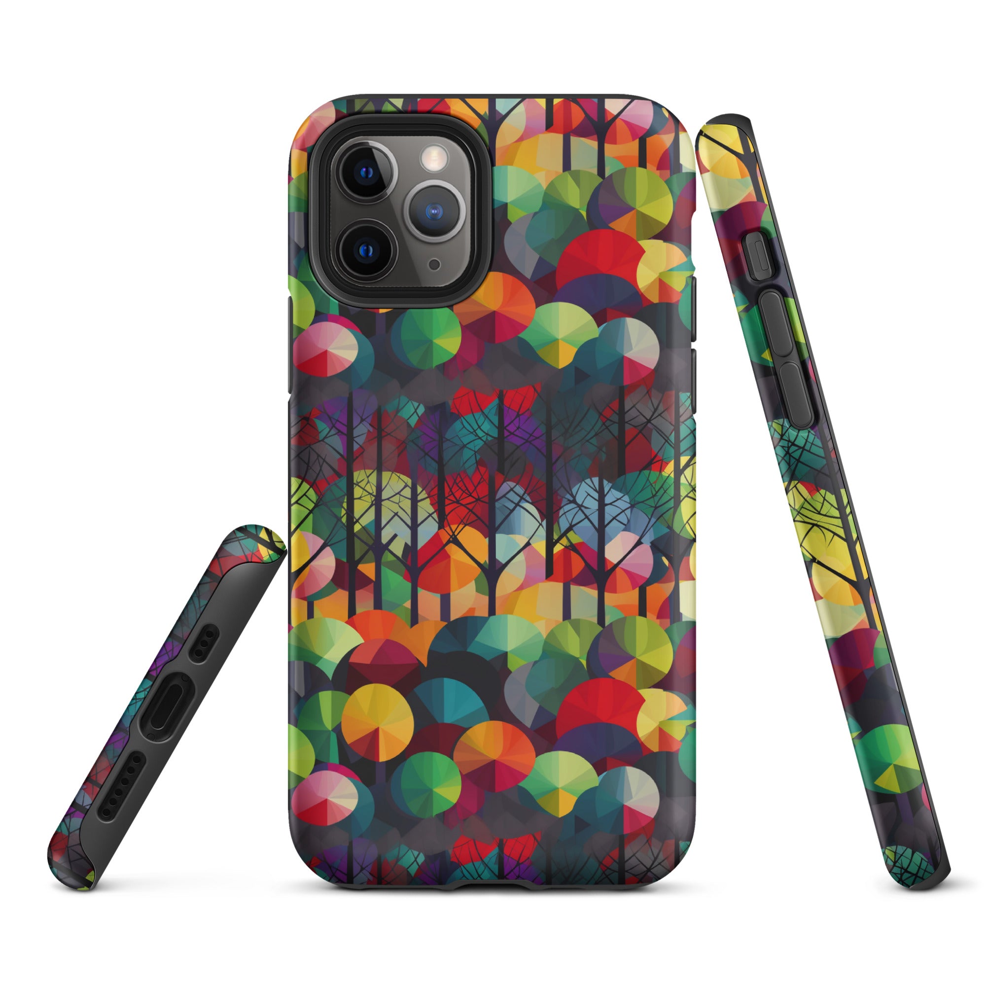 Tough Case for iPhone® Rainbow Forest Pattern III