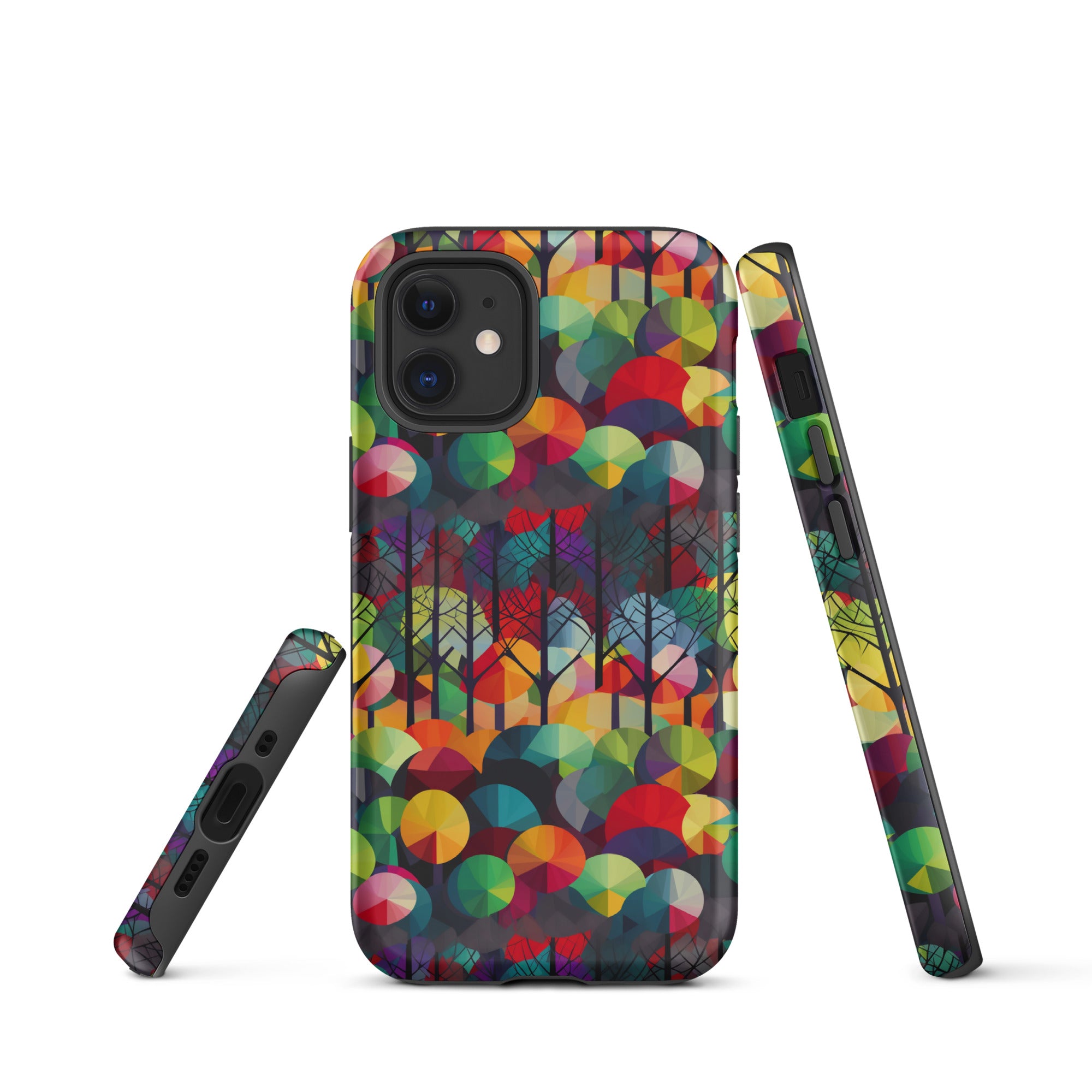 Tough Case for iPhone® Rainbow Forest Pattern III