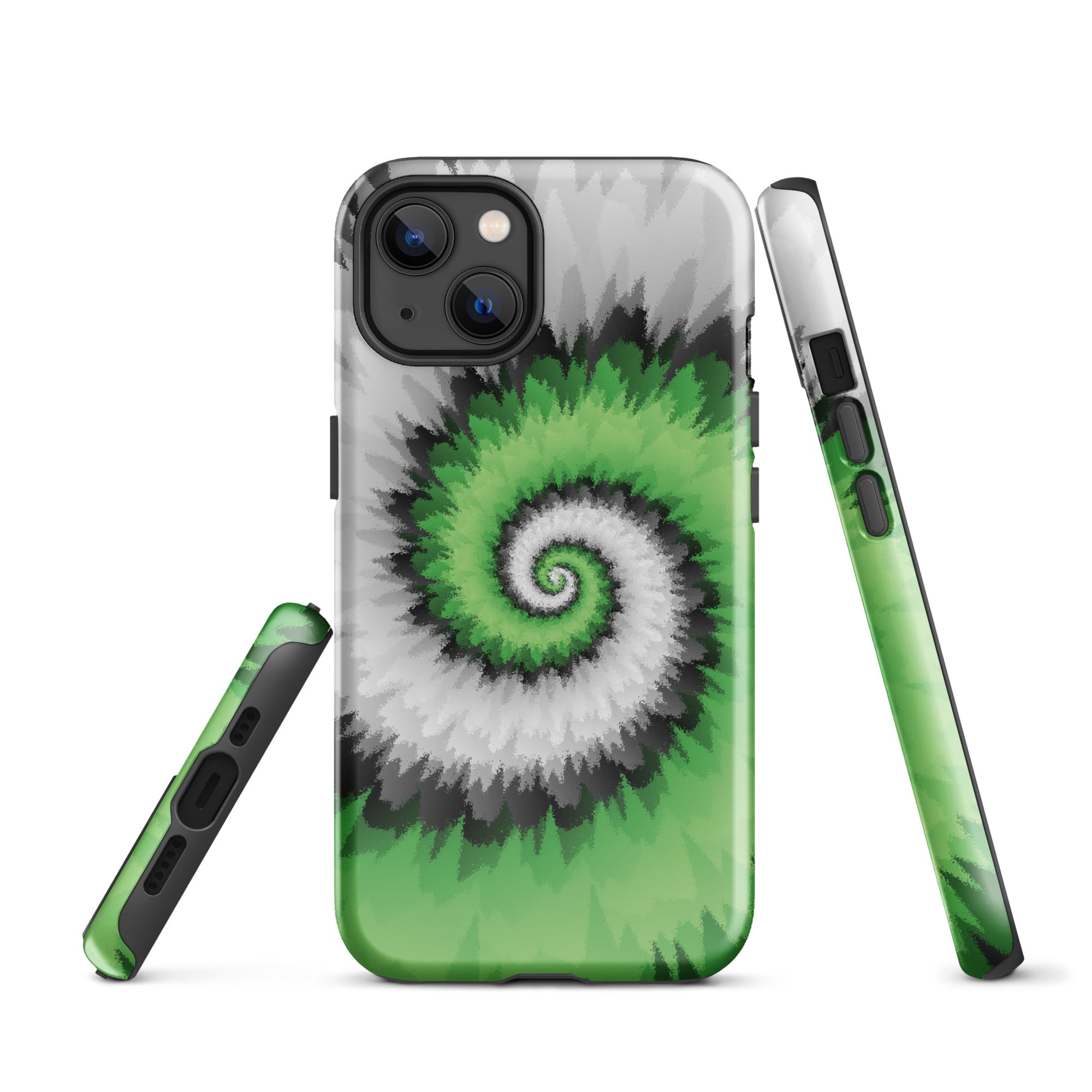 Tough Case for iPhone® Tie Dye Spiral Aromantic