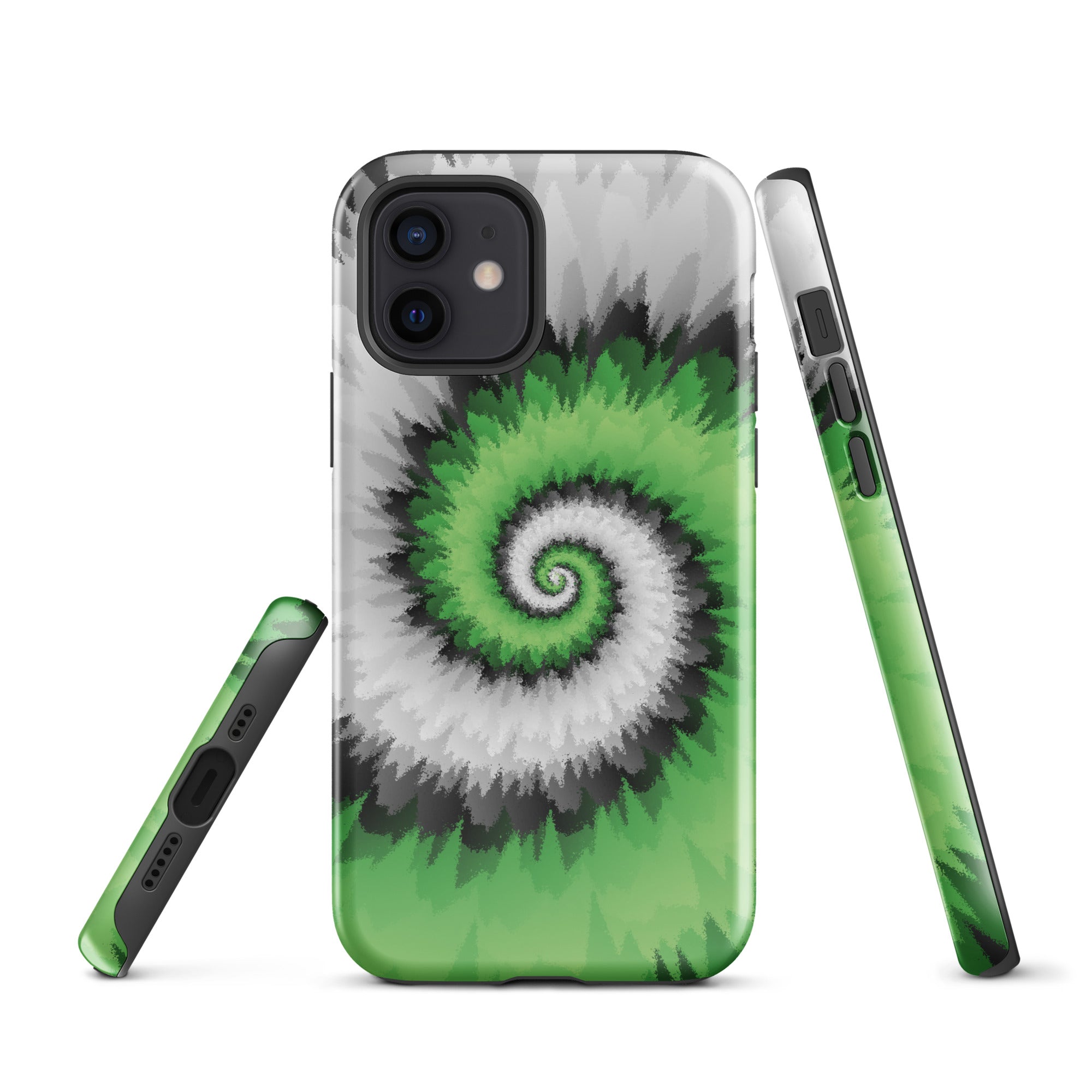 Tough Case for iPhone® Tie Dye Spiral Aromantic