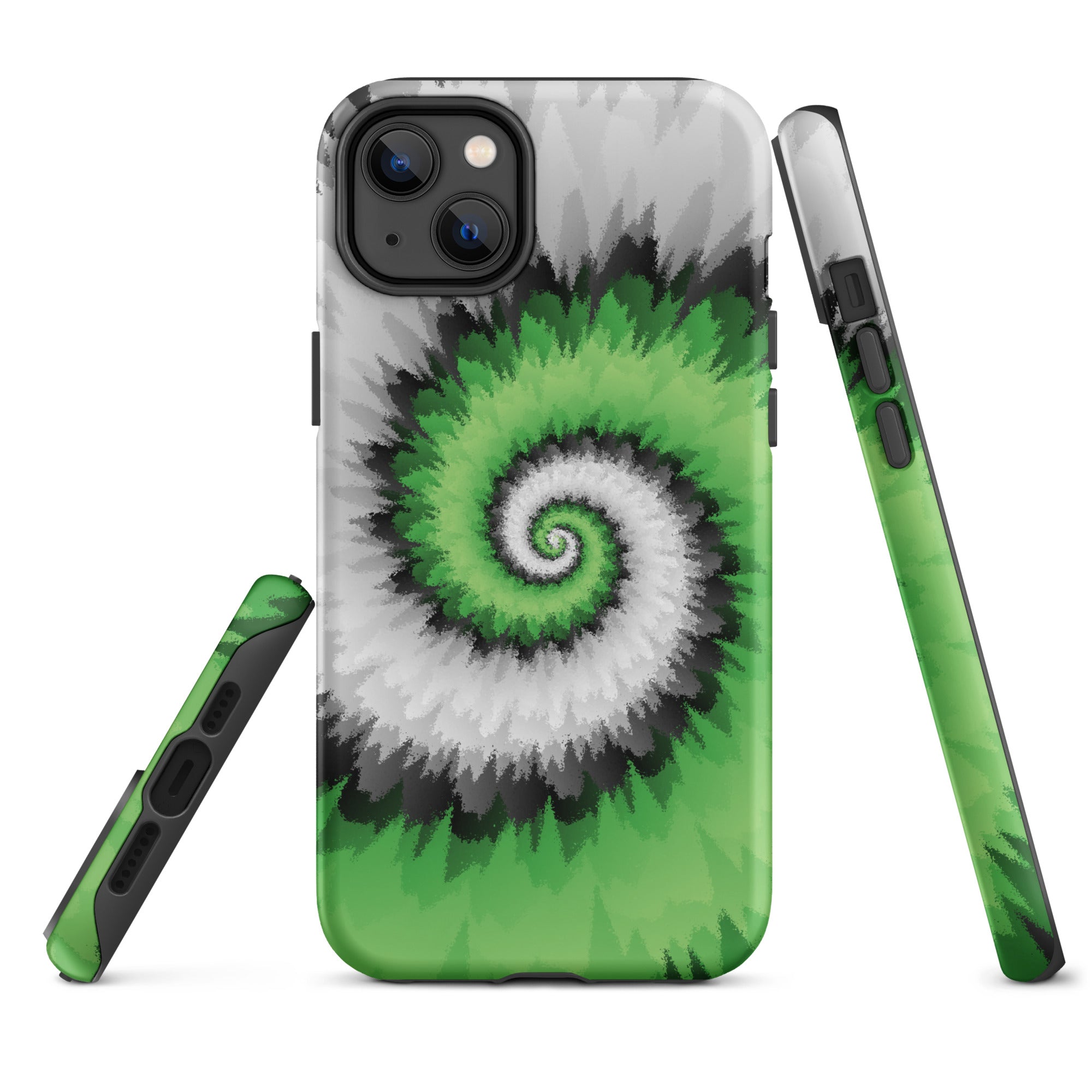 Tough Case for iPhone® Tie Dye Spiral Aromantic