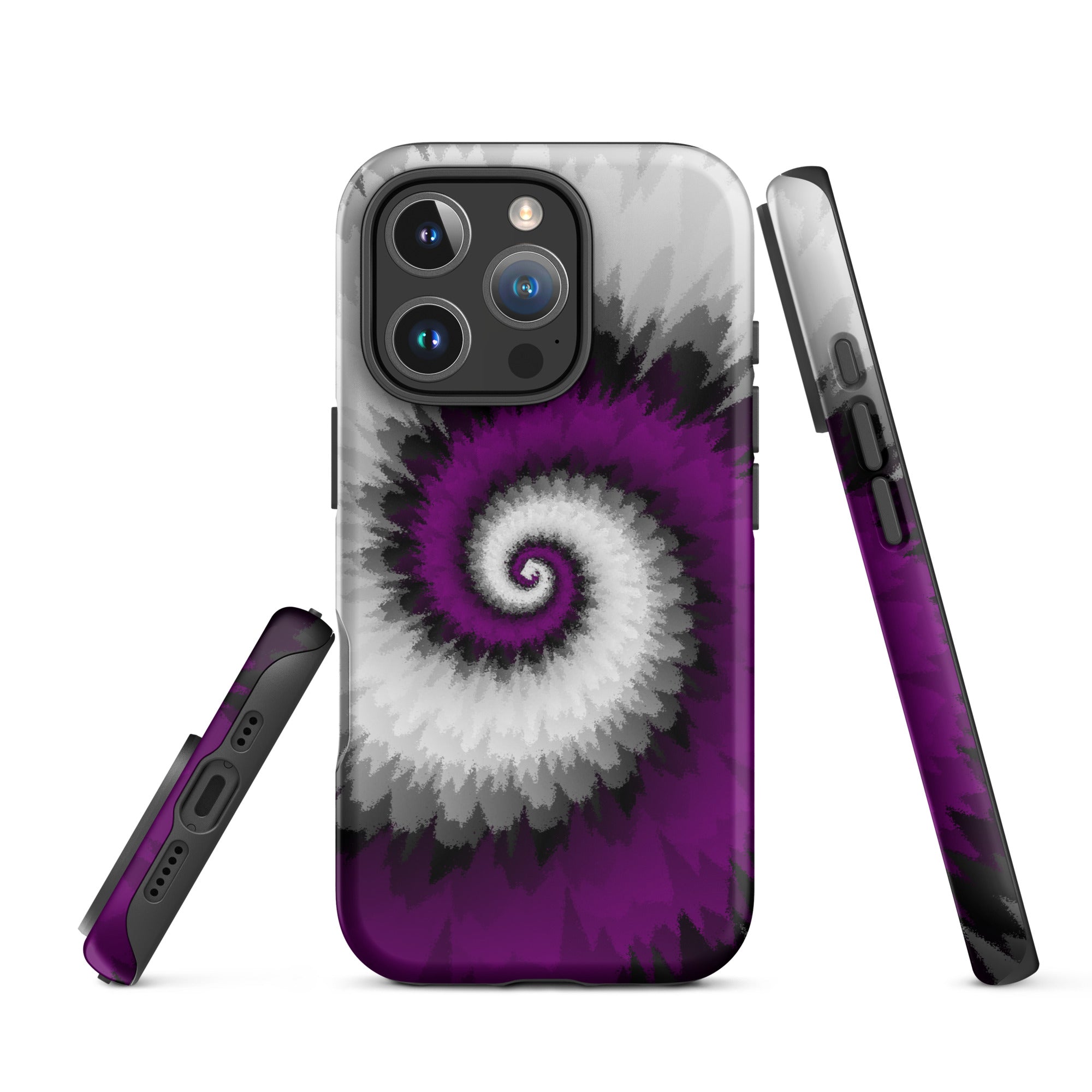 Tough Case for iPhone® Tie Dye Spiral Asexual