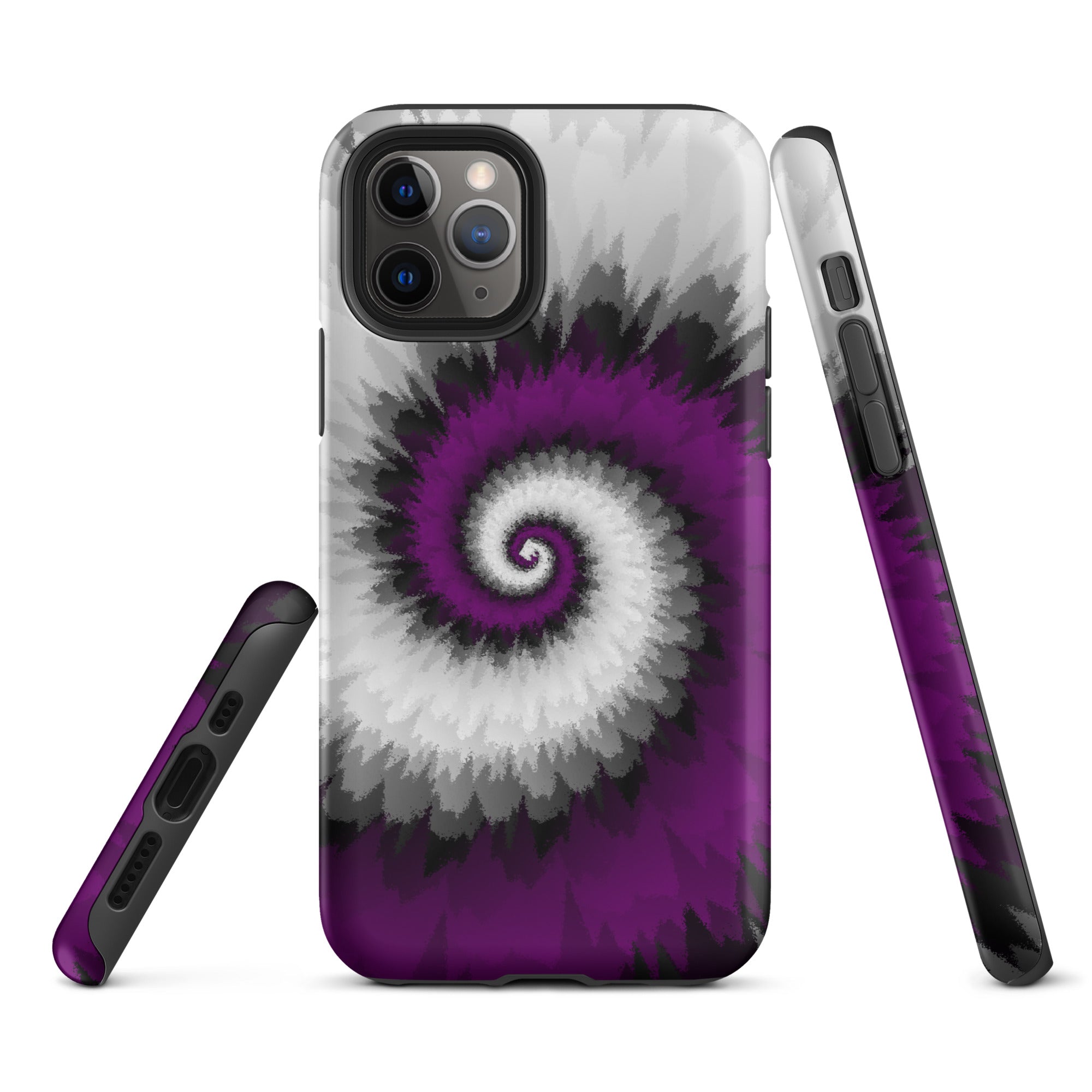 Tough Case for iPhone® Tie Dye Spiral Asexual