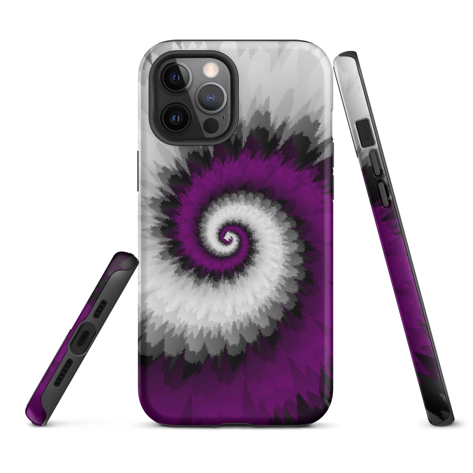 Tough Case for iPhone® Tie Dye Spiral Asexual