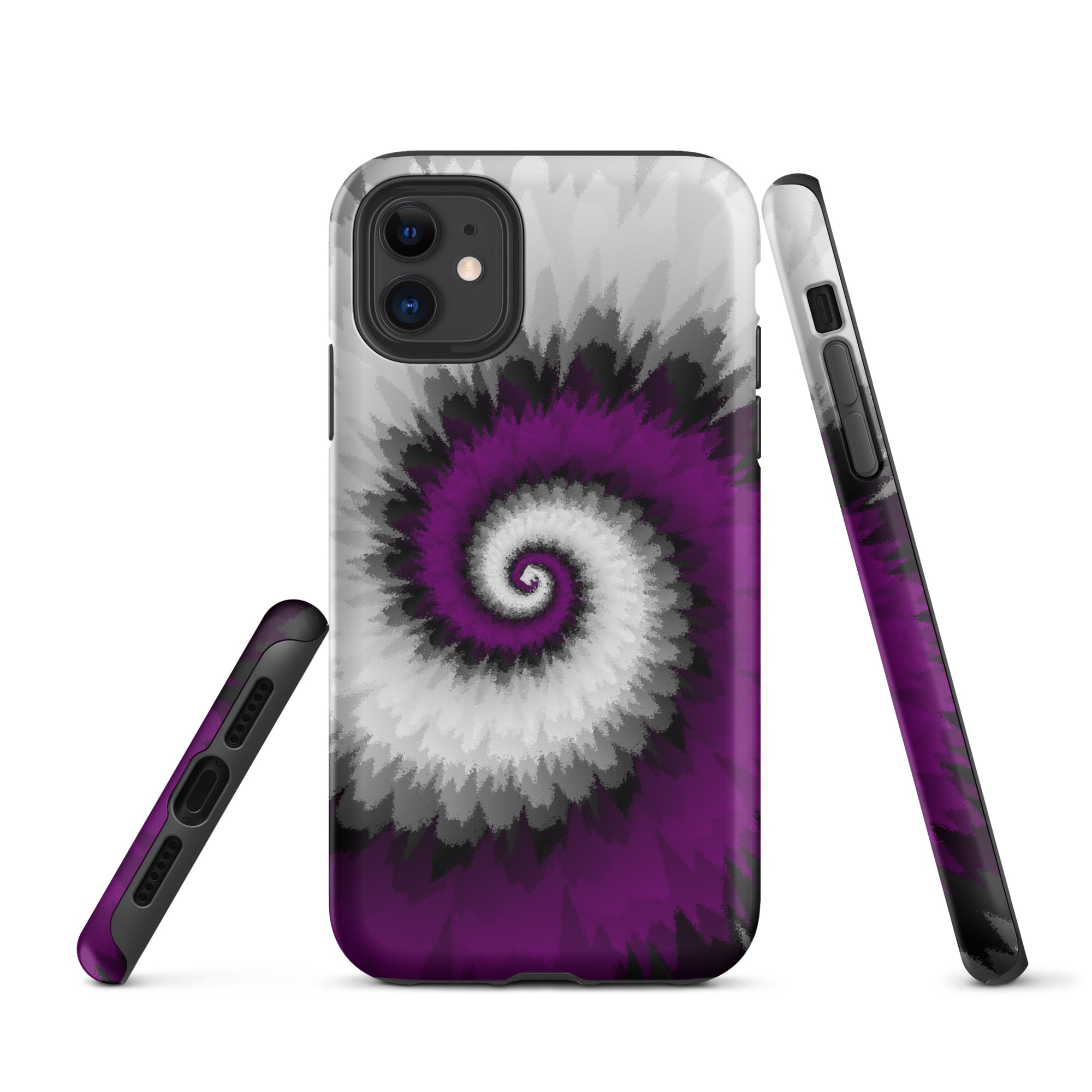 Tough Case for iPhone® Tie Dye Spiral Asexual