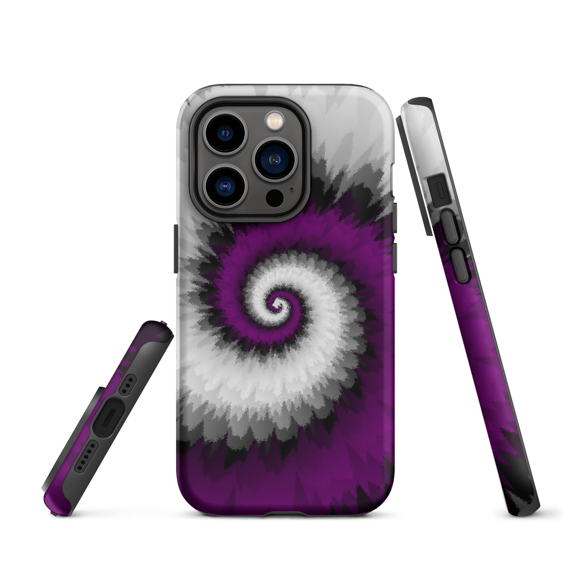 Tough Case for iPhone® Tie Dye Spiral Asexual
