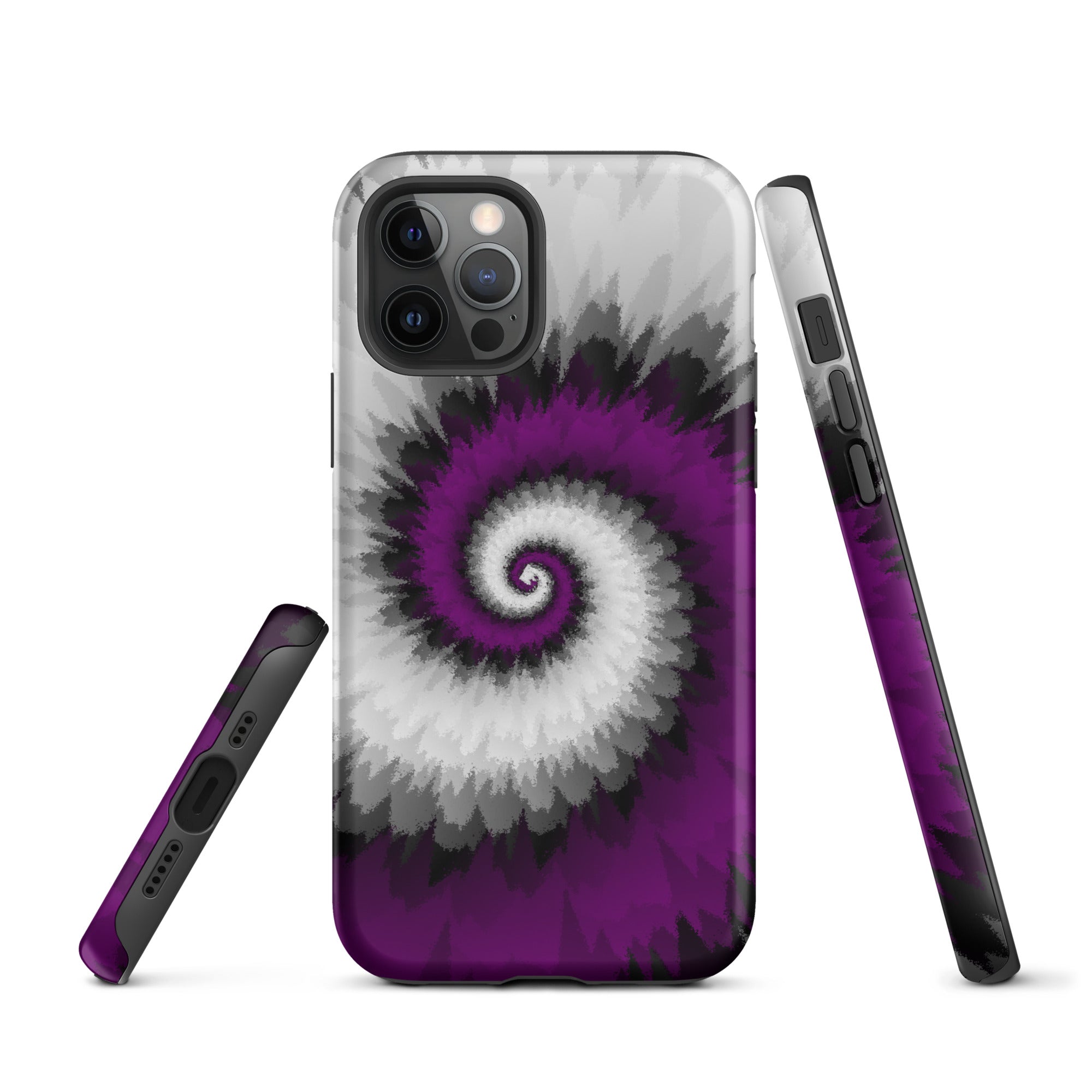 Tough Case for iPhone® Tie Dye Spiral Asexual