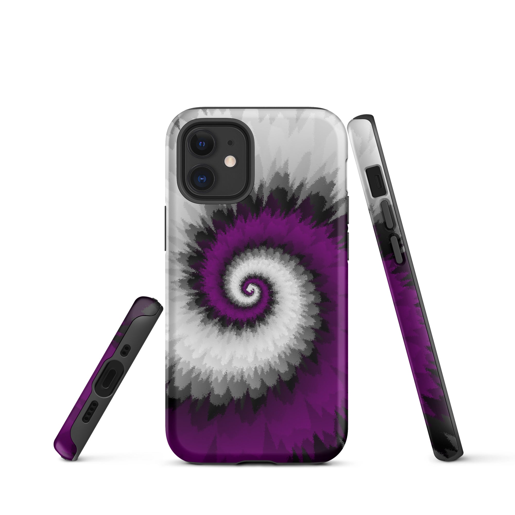 Tough Case for iPhone® Tie Dye Spiral Asexual