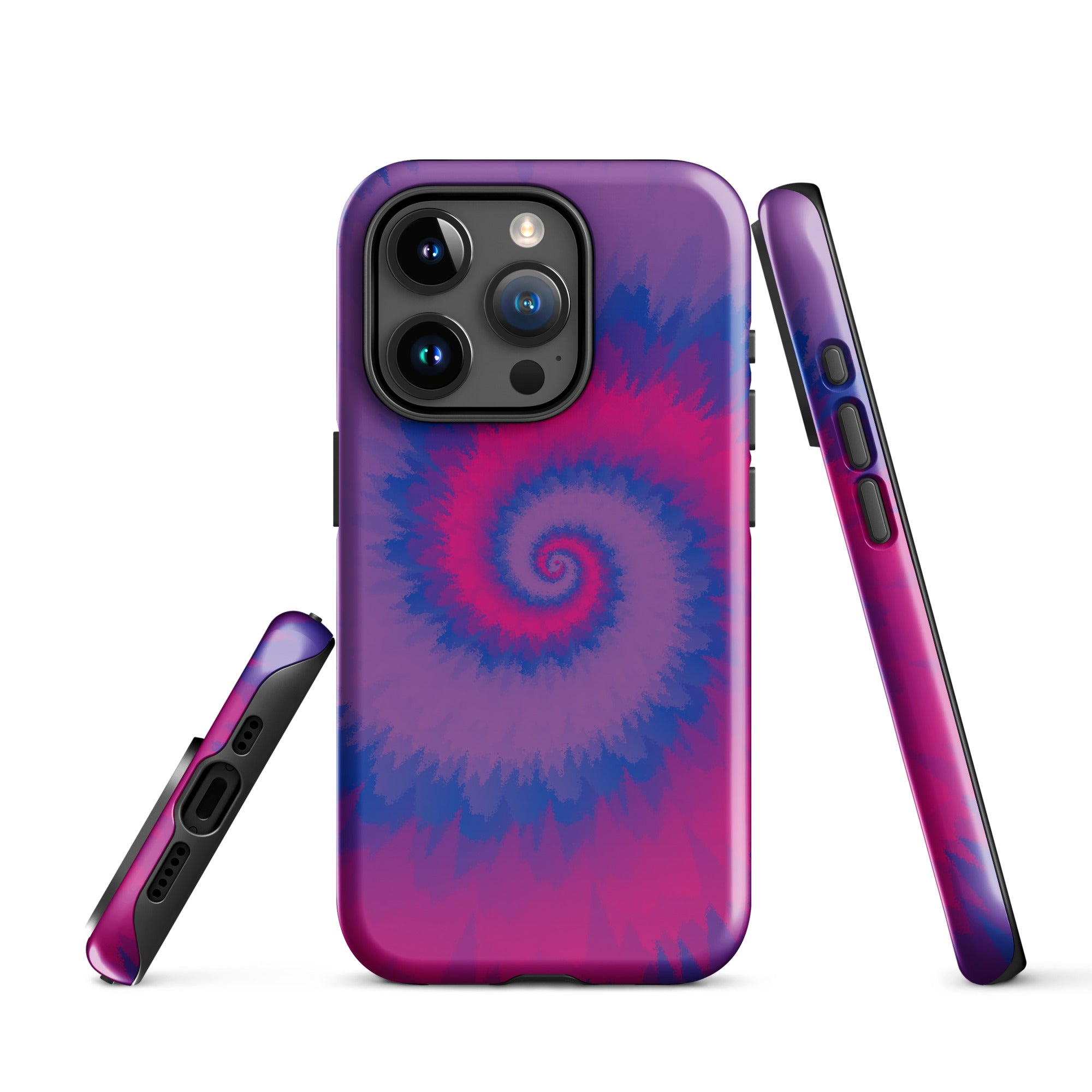 Tough Case for iPhone® Tie Dye Spiral Bisexual