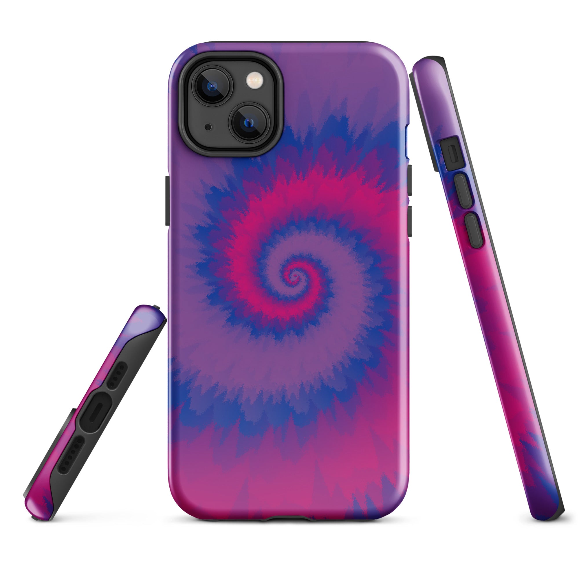 Tough Case for iPhone® Tie Dye Spiral Bisexual