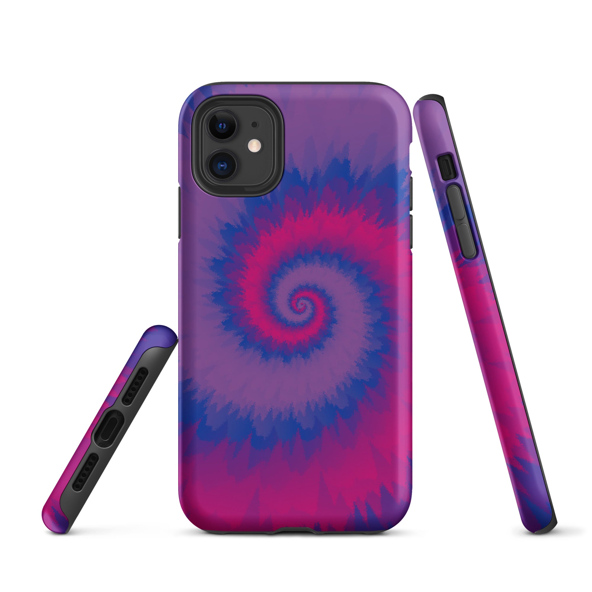 Tough Case for iPhone® Tie Dye Spiral Bisexual