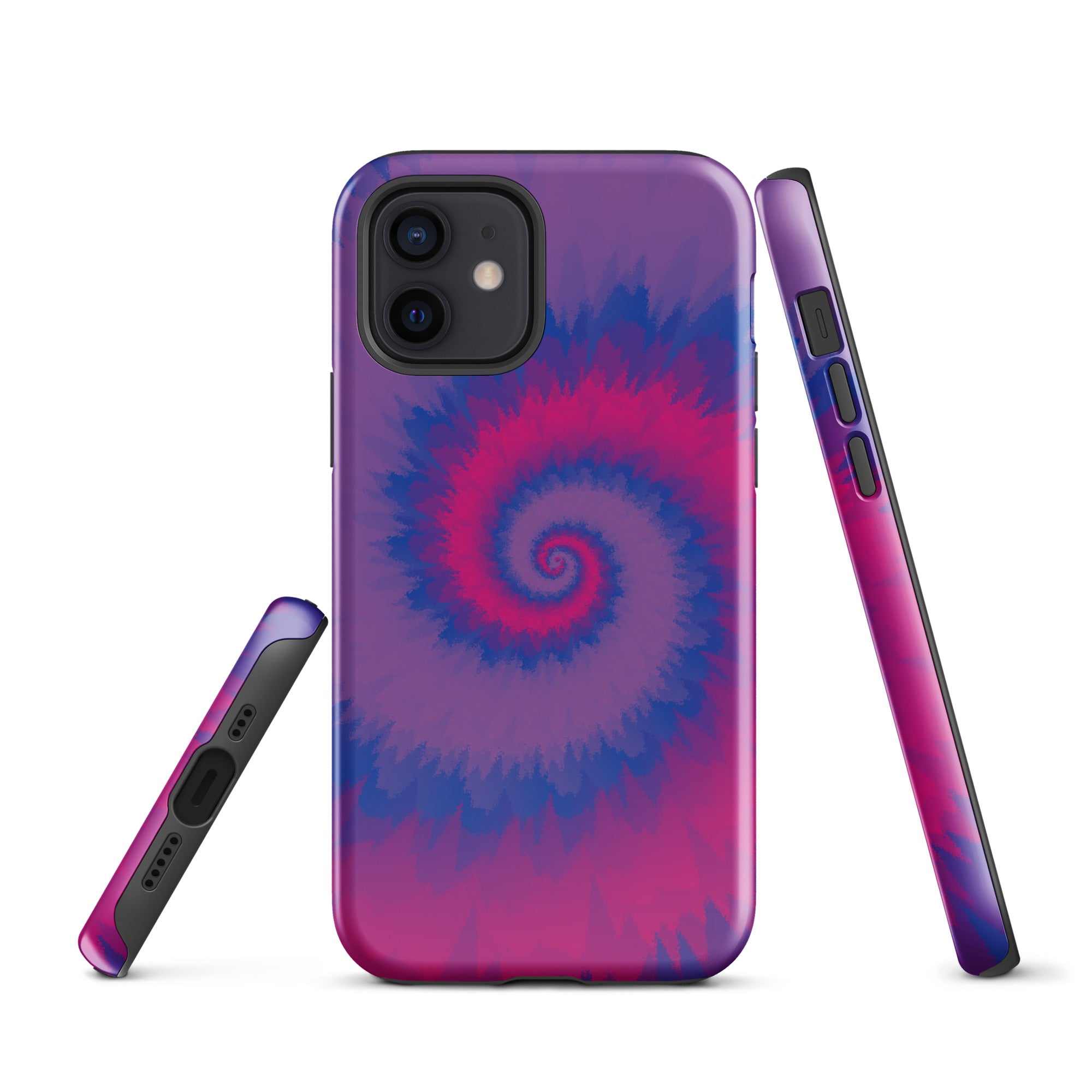 Tough Case for iPhone® Tie Dye Spiral Bisexual