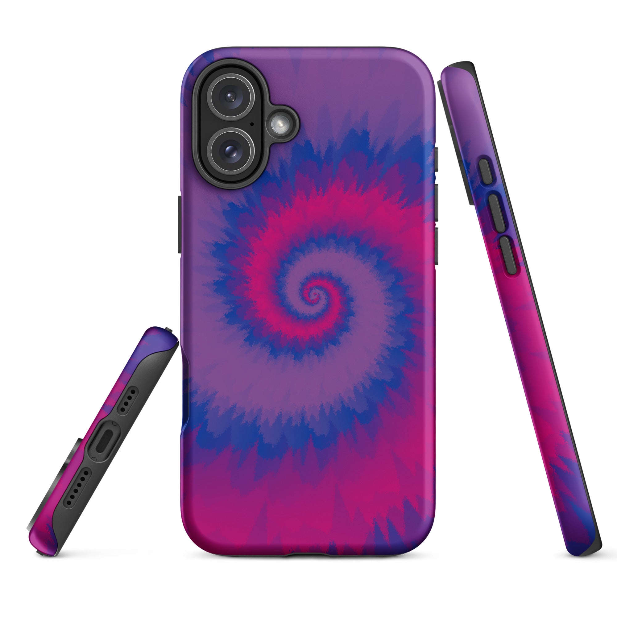 Tough Case for iPhone® Tie Dye Spiral Bisexual
