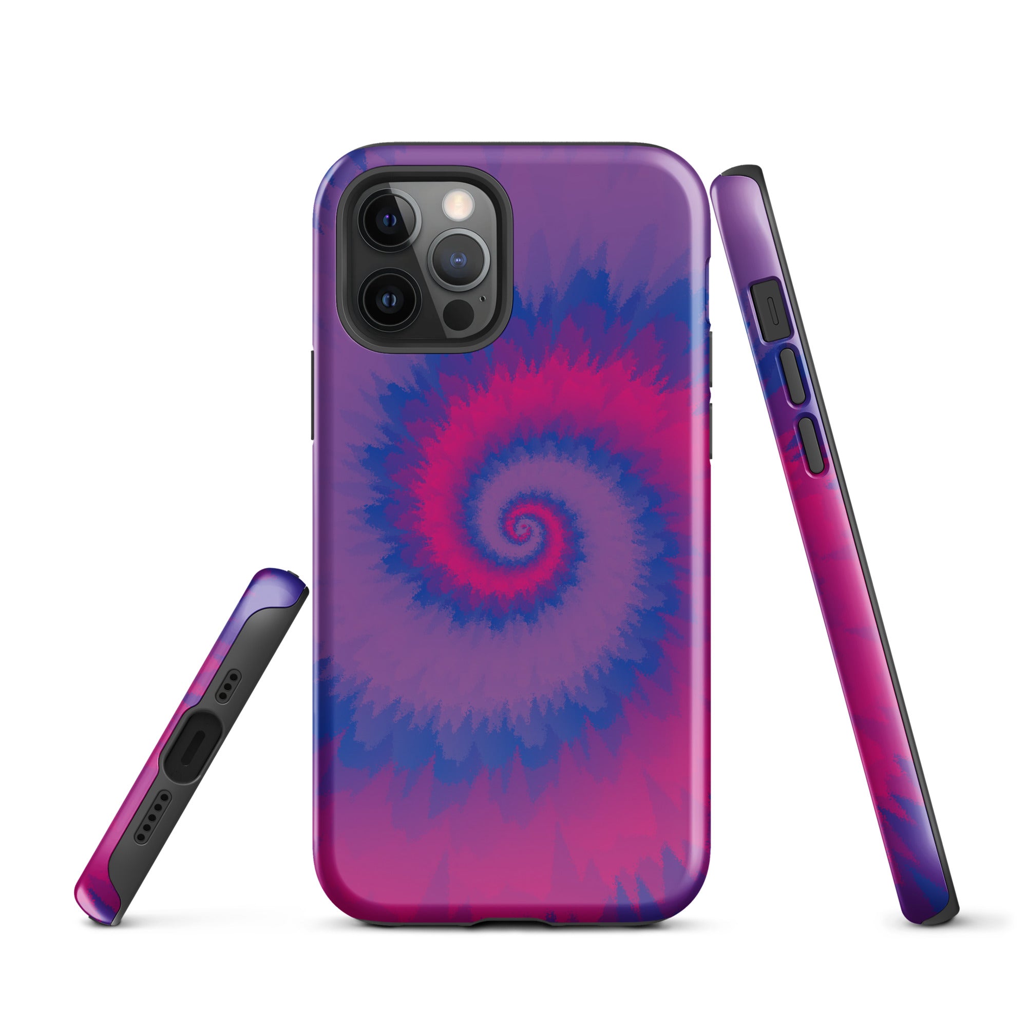 Tough Case for iPhone® Tie Dye Spiral Bisexual