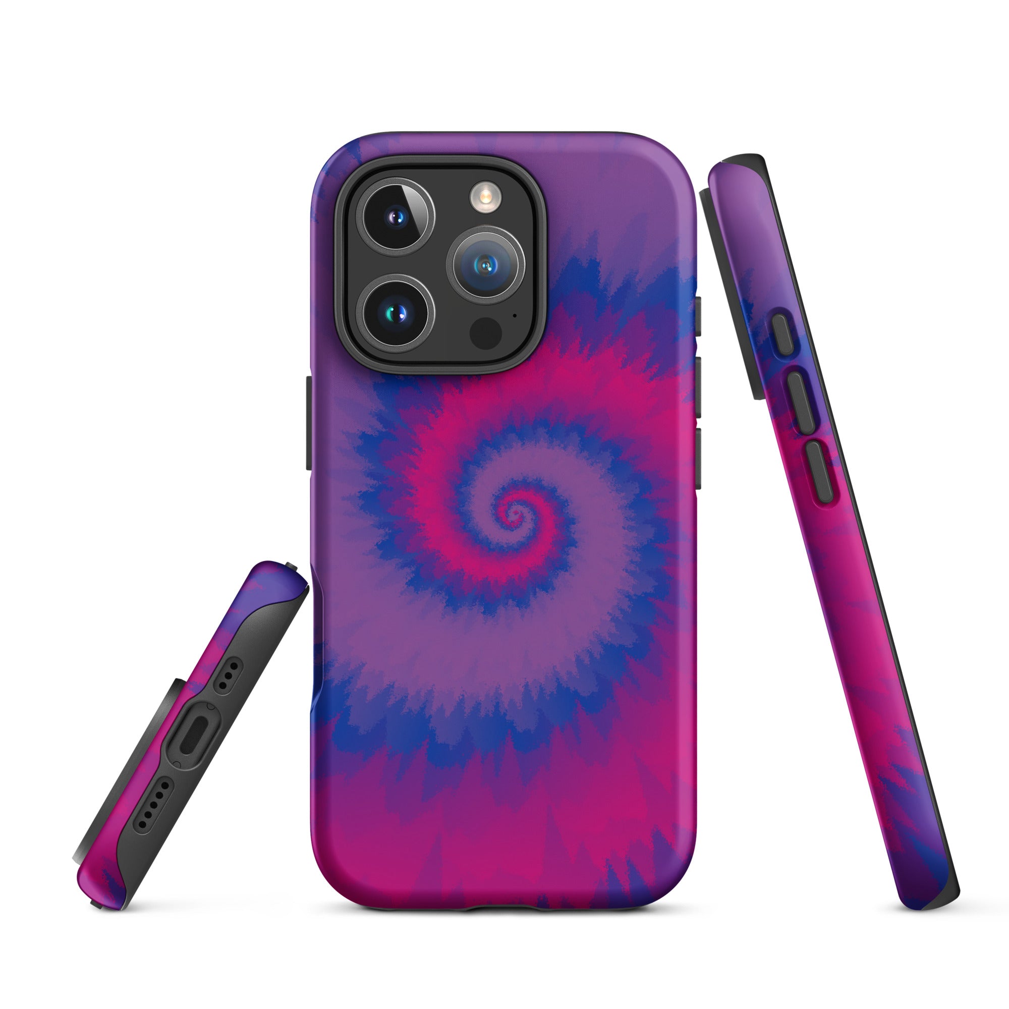 Tough Case for iPhone® Tie Dye Spiral Bisexual