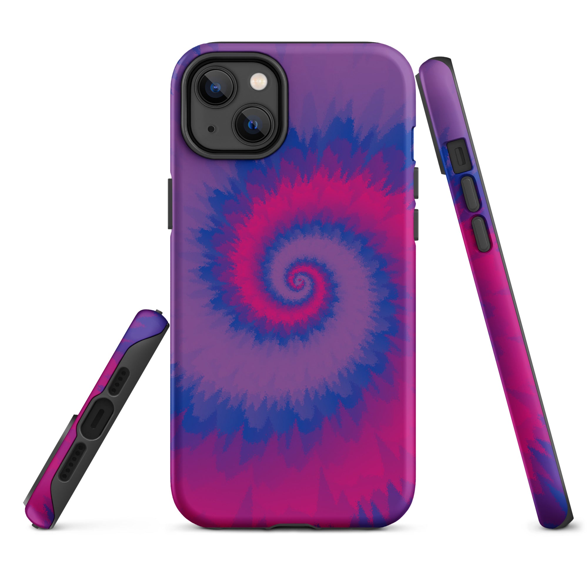 Tough Case for iPhone® Tie Dye Spiral Bisexual