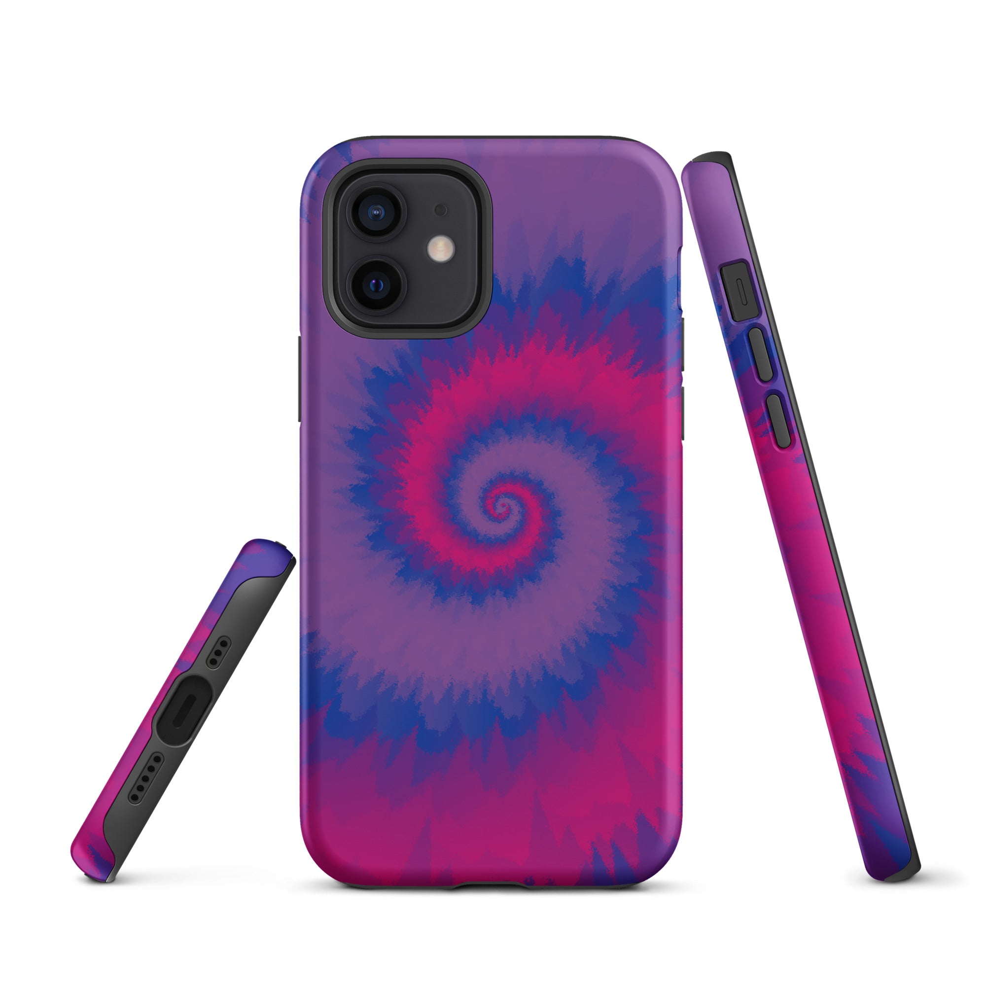 Tough Case for iPhone® Tie Dye Spiral Bisexual