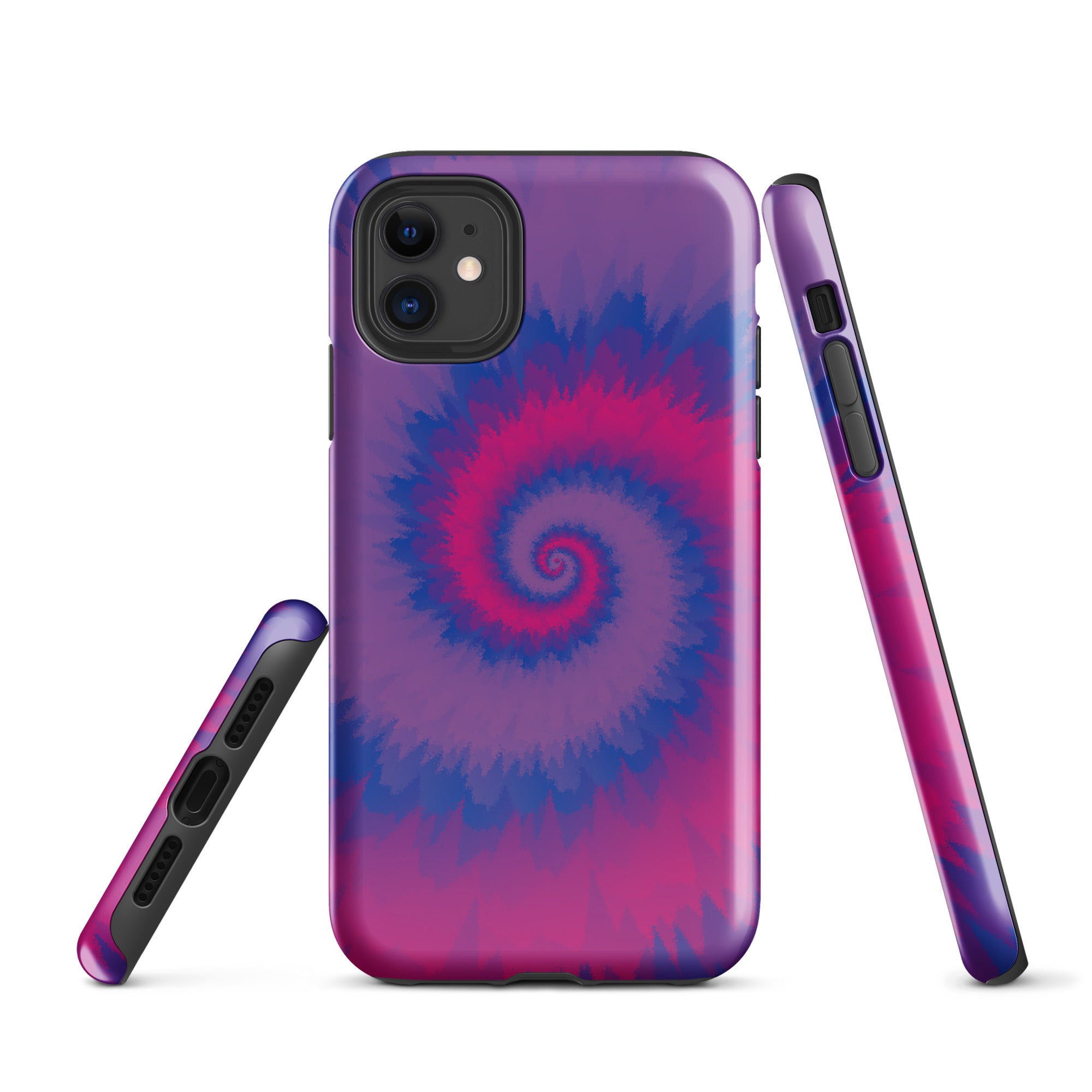 Tough Case for iPhone® Tie Dye Spiral Bisexual