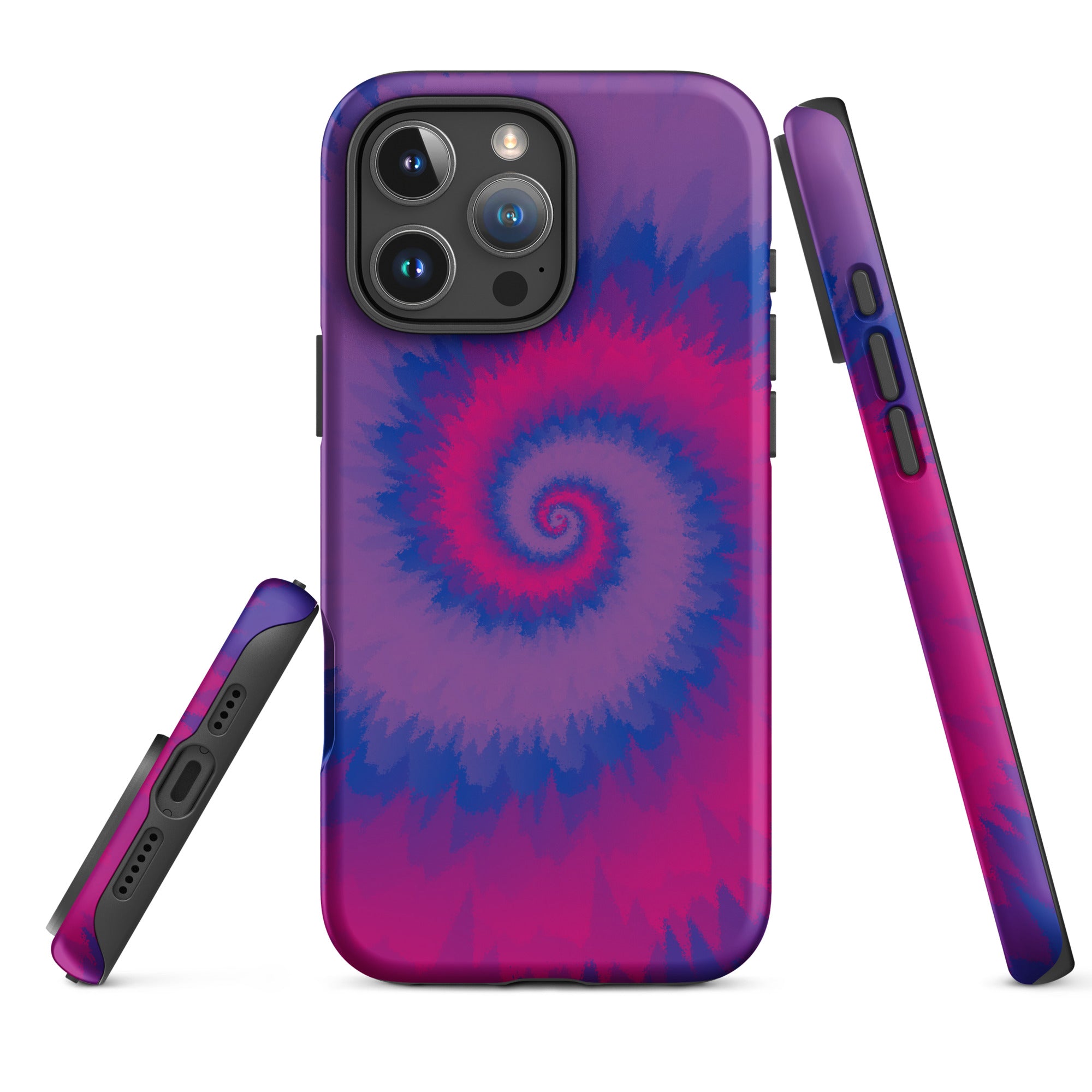 Tough Case for iPhone® Tie Dye Spiral Bisexual