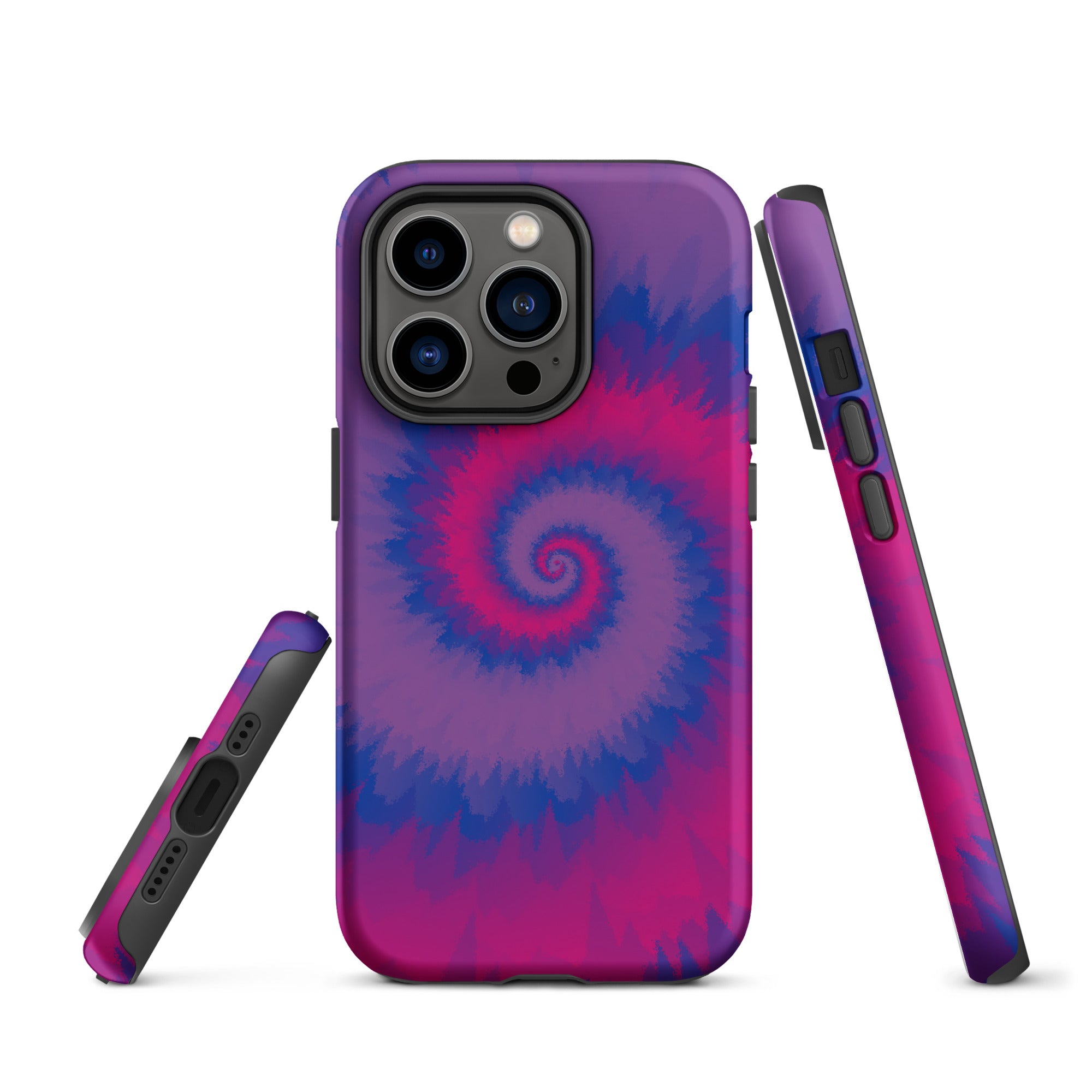 Tough Case for iPhone® Tie Dye Spiral Bisexual