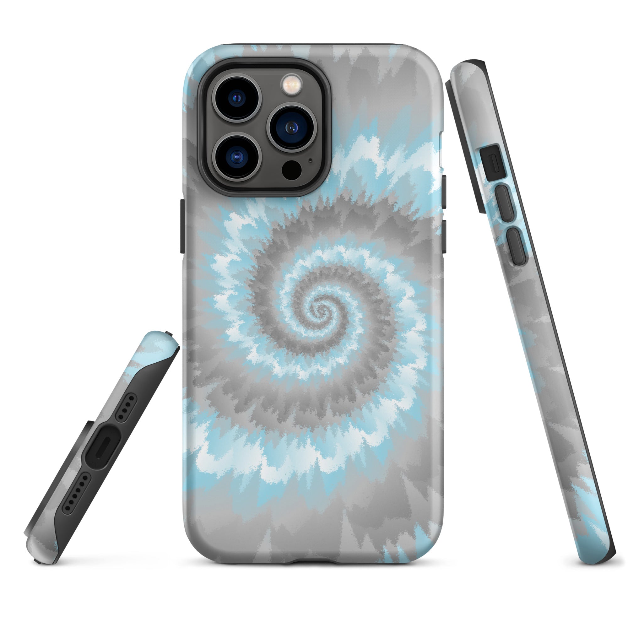 Tough Case for iPhone® Tie Dye Spiral Demiboy