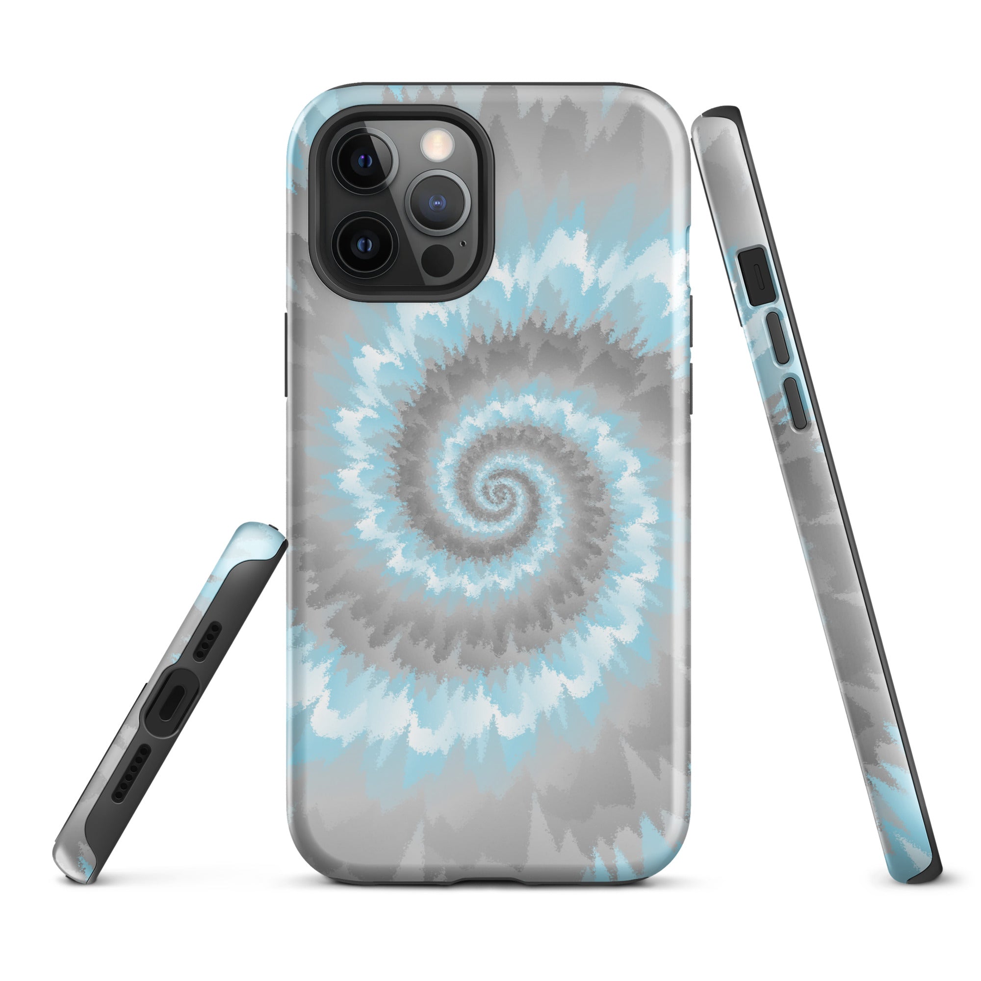 Tough Case for iPhone® Tie Dye Spiral Demiboy