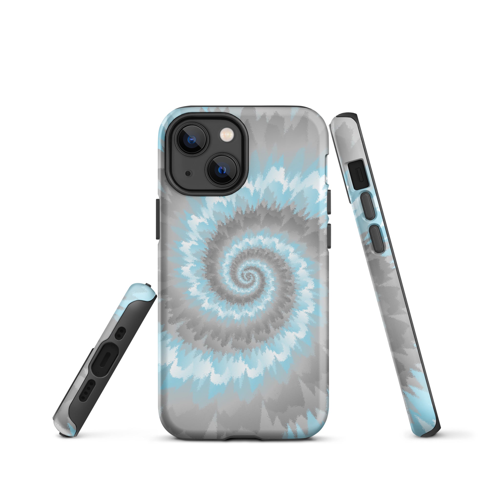 Tough Case for iPhone® Tie Dye Spiral Demiboy