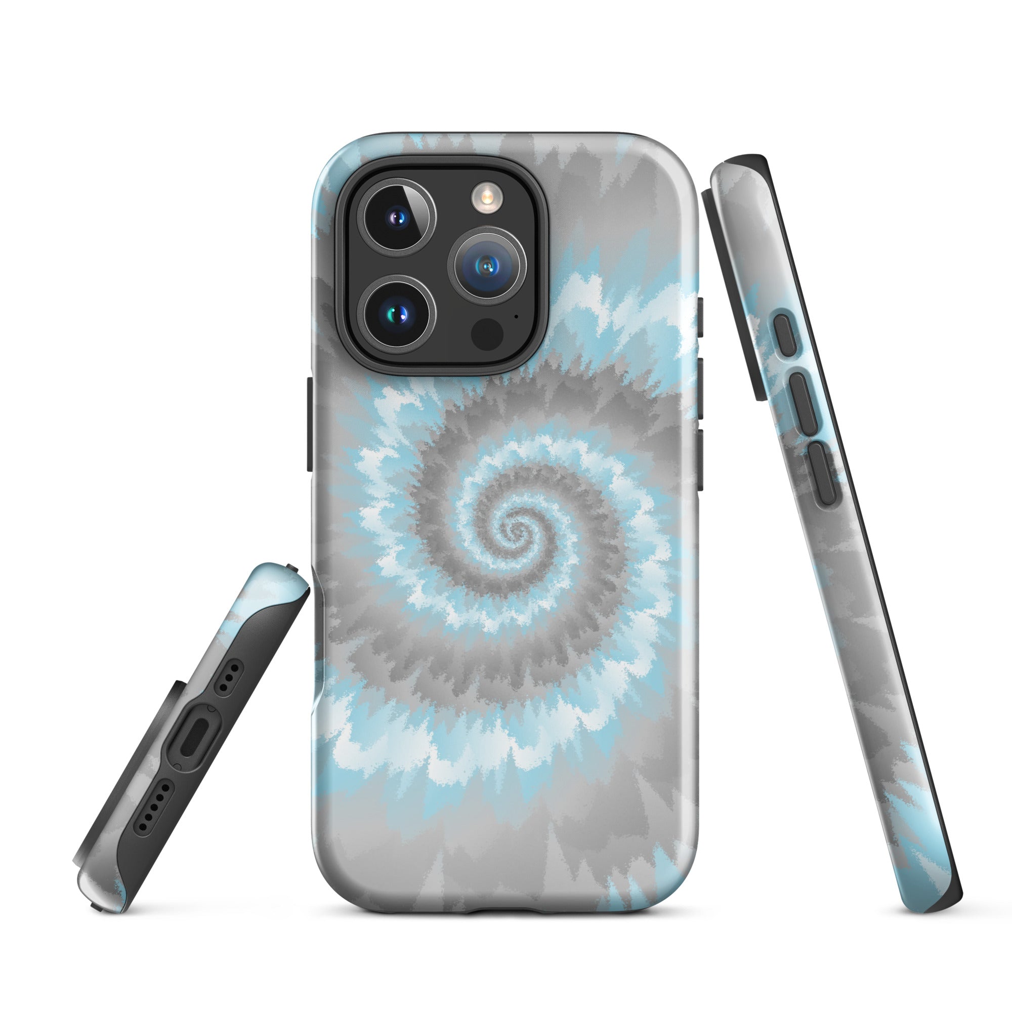 Tough Case for iPhone® Tie Dye Spiral Demiboy