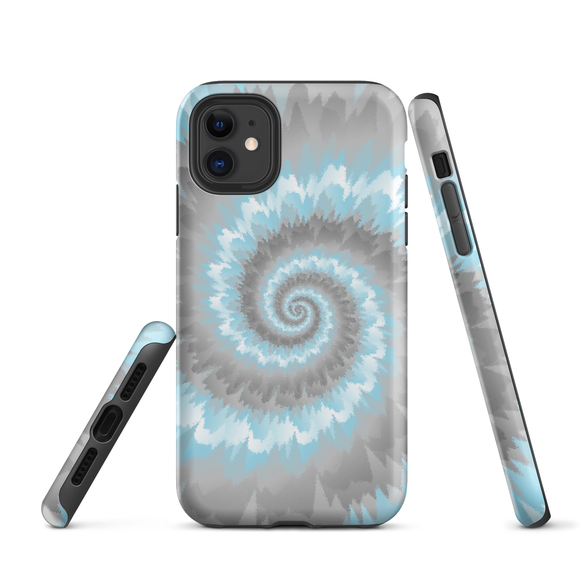 Tough Case for iPhone® Tie Dye Spiral Demiboy