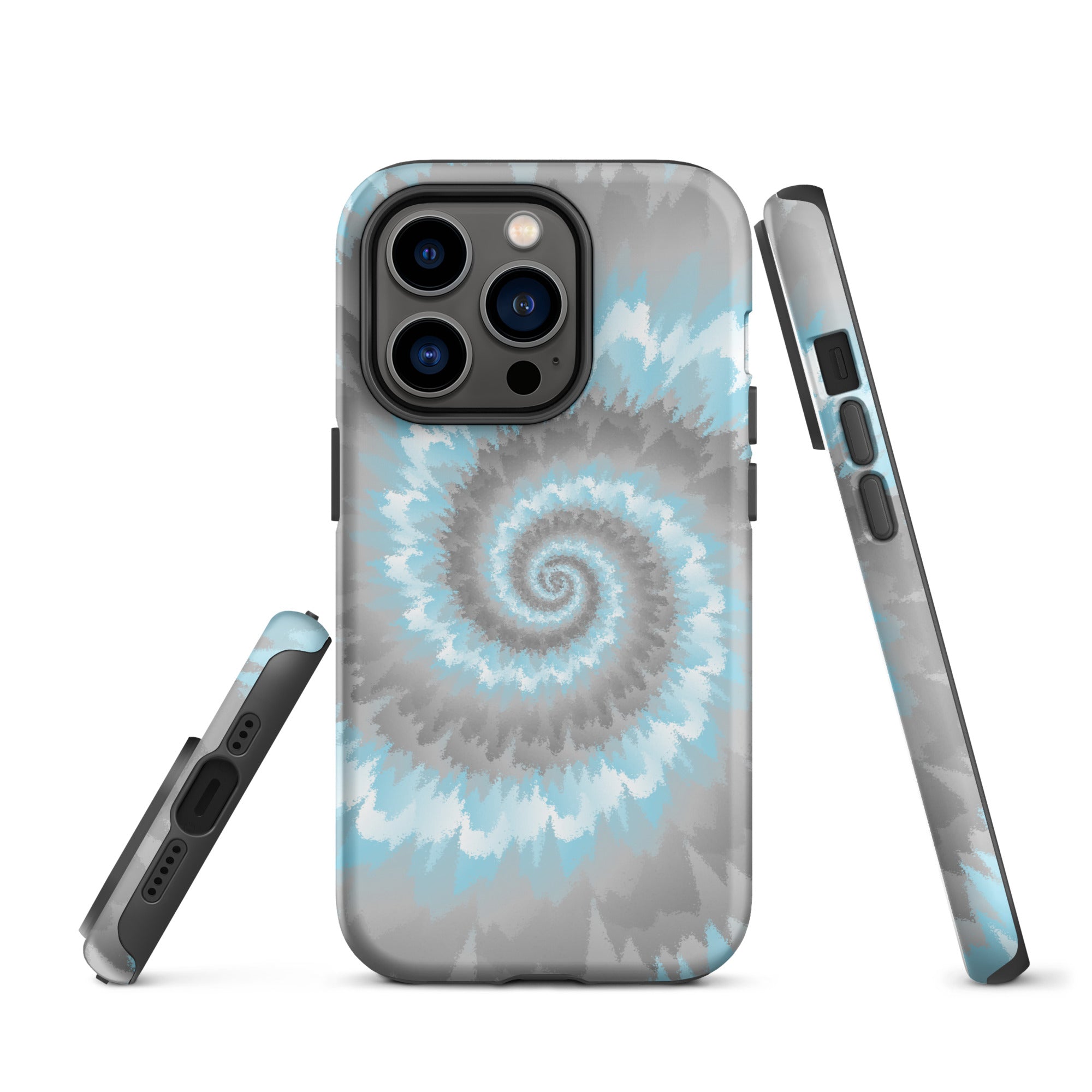 Tough Case for iPhone® Tie Dye Spiral Demiboy