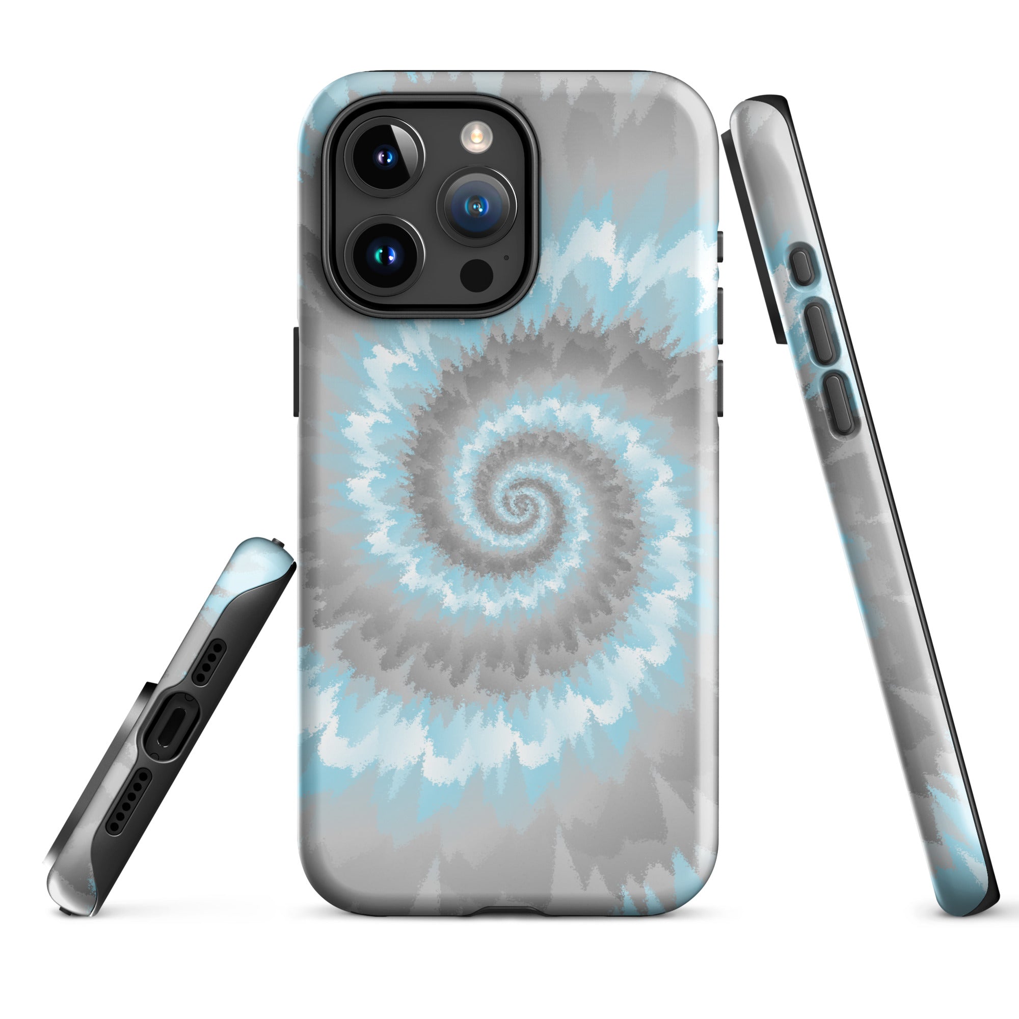 Tough Case for iPhone® Tie Dye Spiral Demiboy