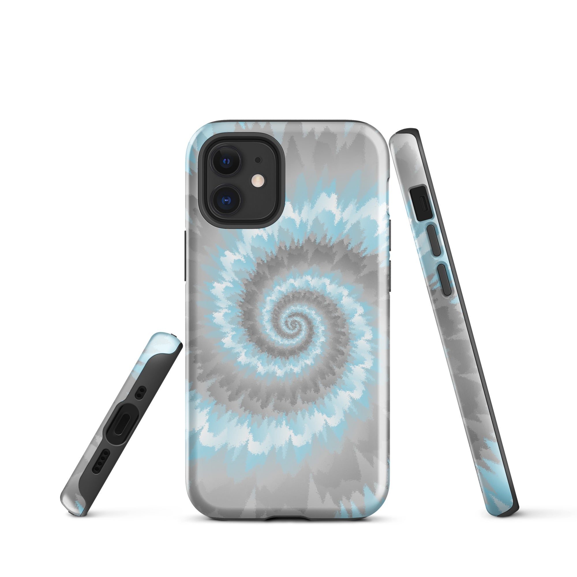 Tough Case for iPhone® Tie Dye Spiral Demiboy
