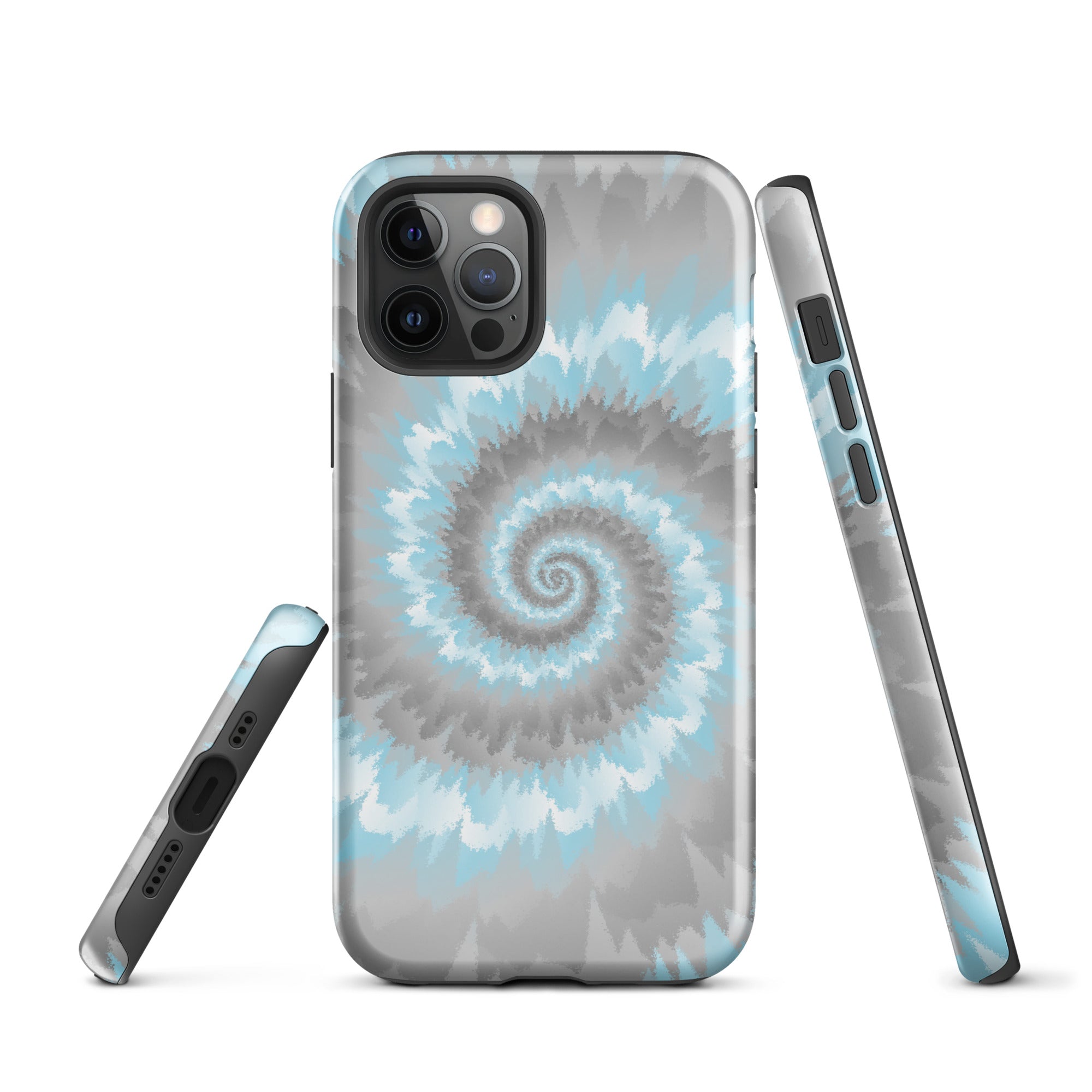 Tough Case for iPhone® Tie Dye Spiral Demiboy