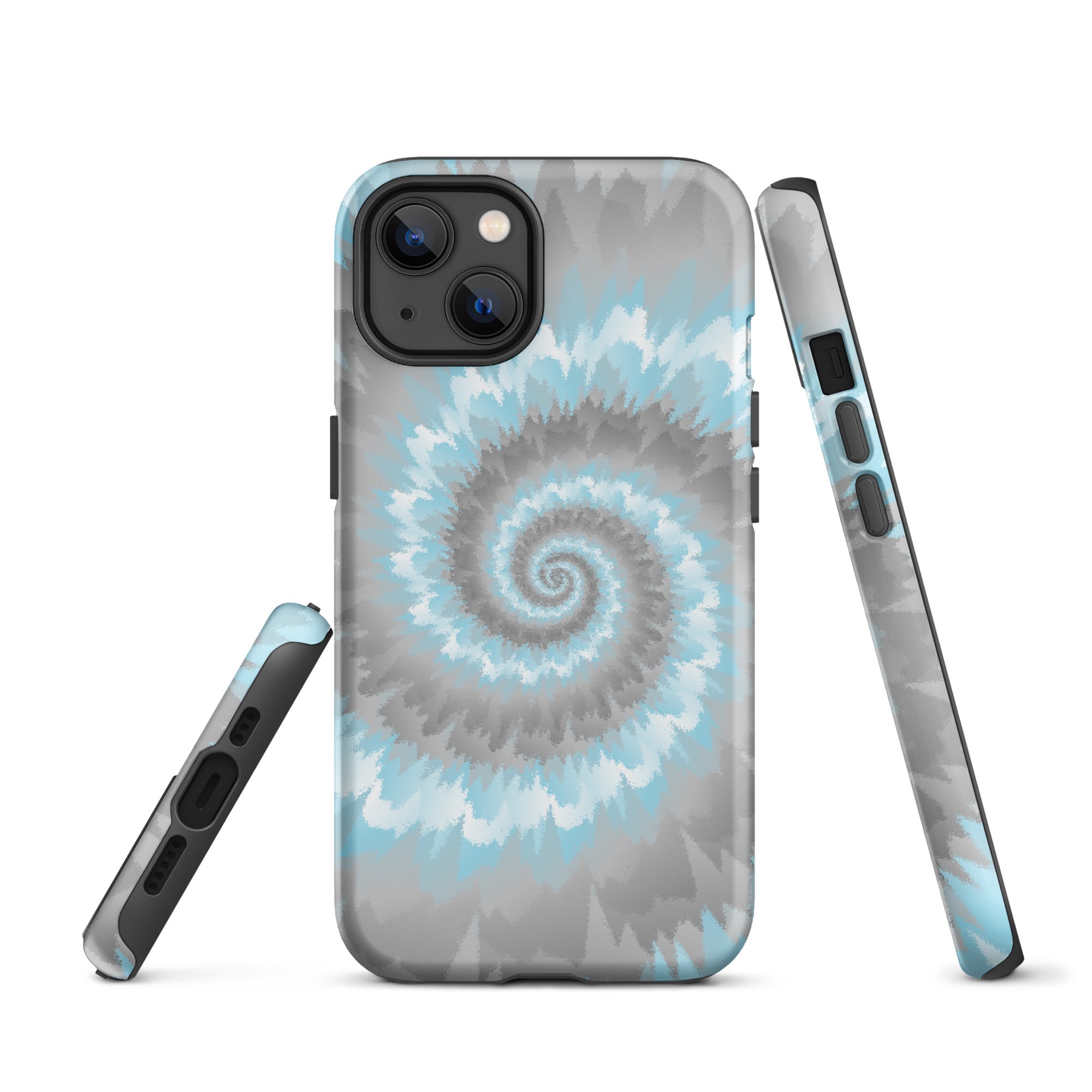 Tough Case for iPhone® Tie Dye Spiral Demiboy