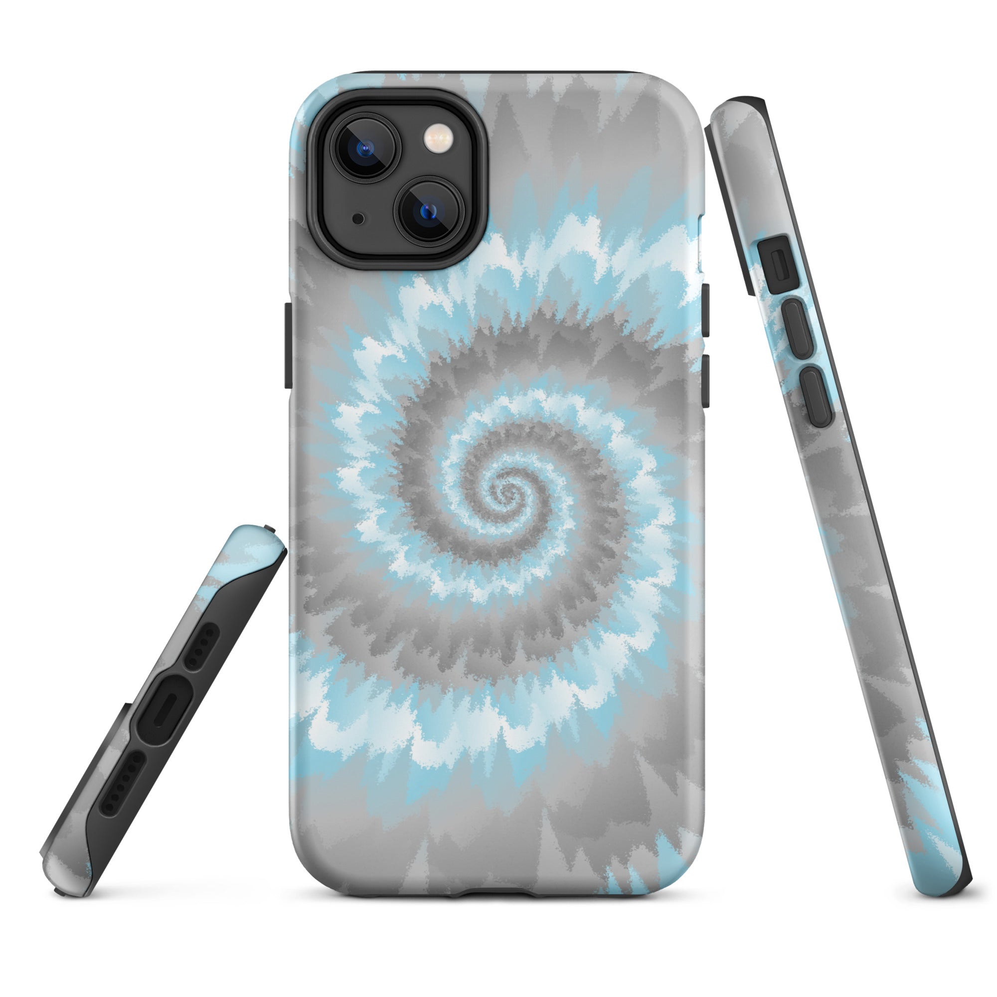 Tough Case for iPhone® Tie Dye Spiral Demiboy