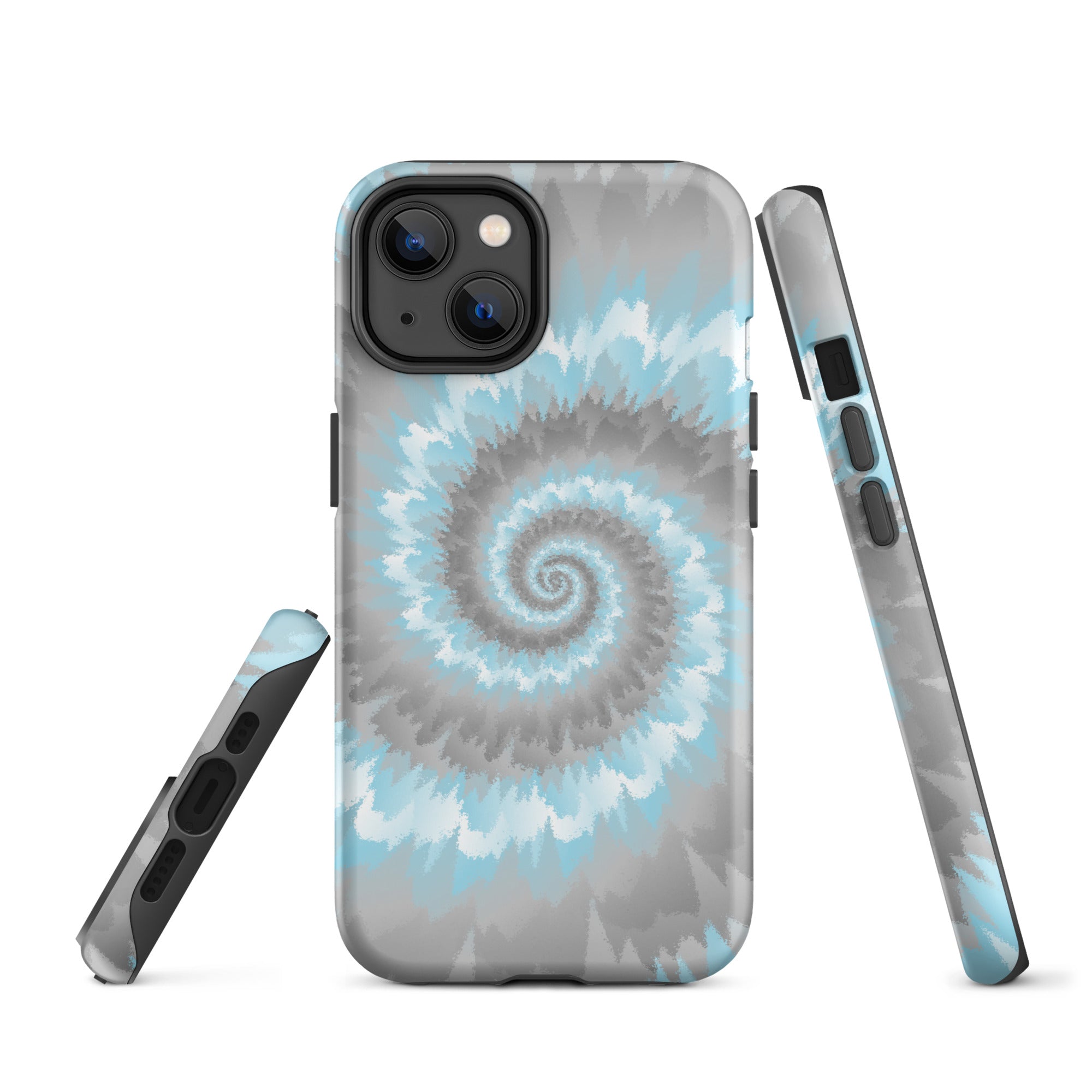 Tough Case for iPhone® Tie Dye Spiral Demiboy