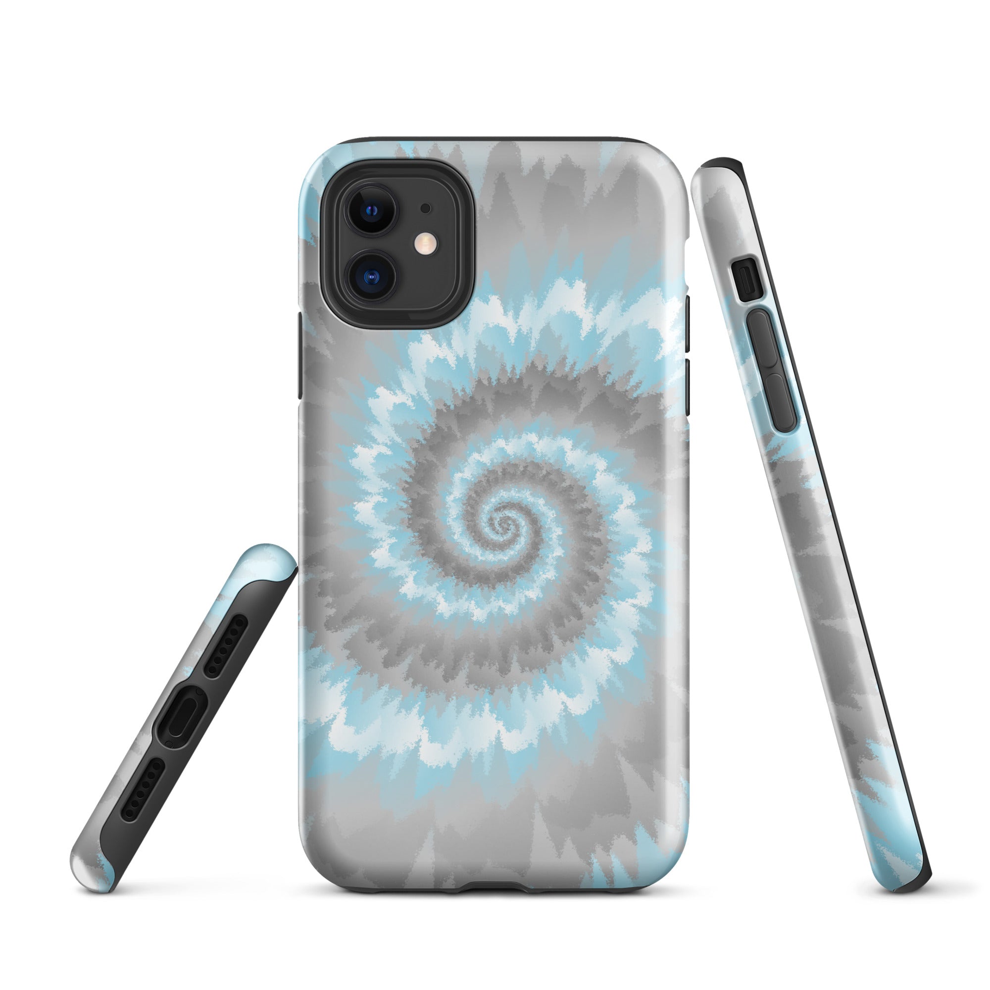 Tough Case for iPhone® Tie Dye Spiral Demiboy