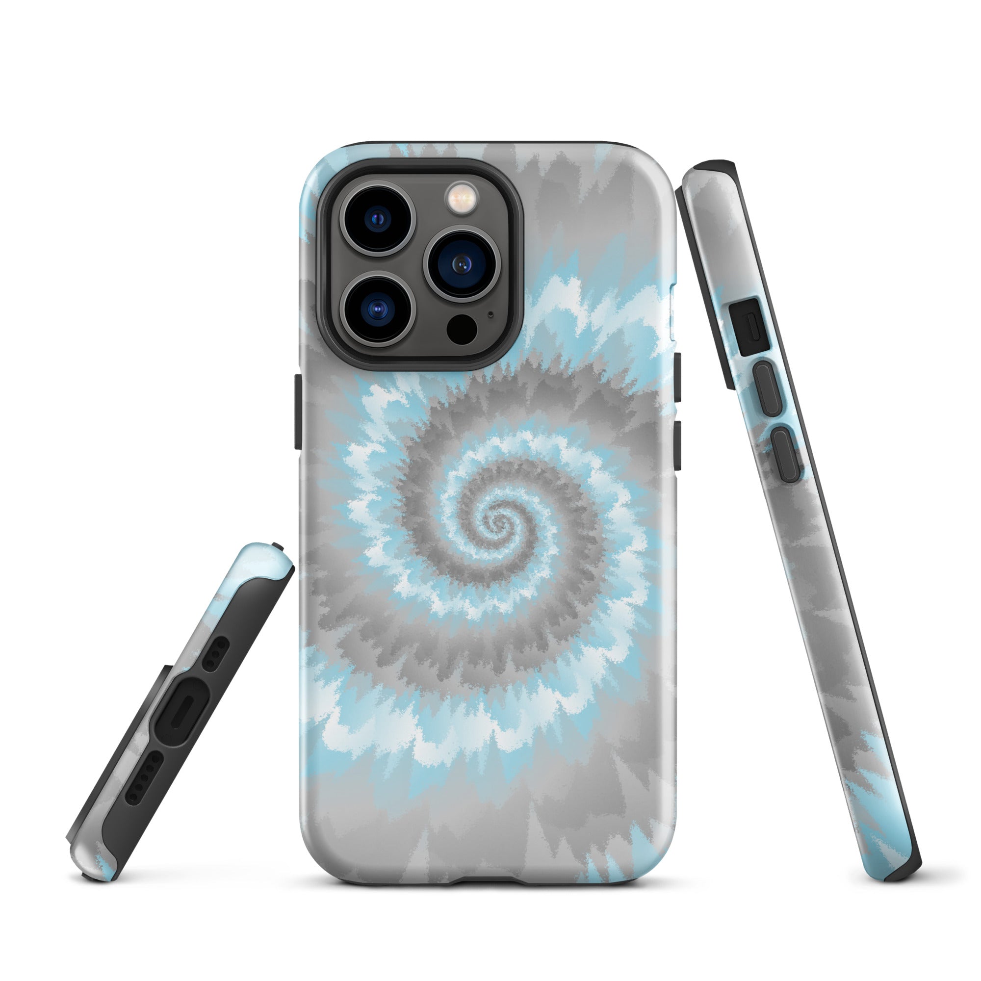 Tough Case for iPhone® Tie Dye Spiral Demiboy