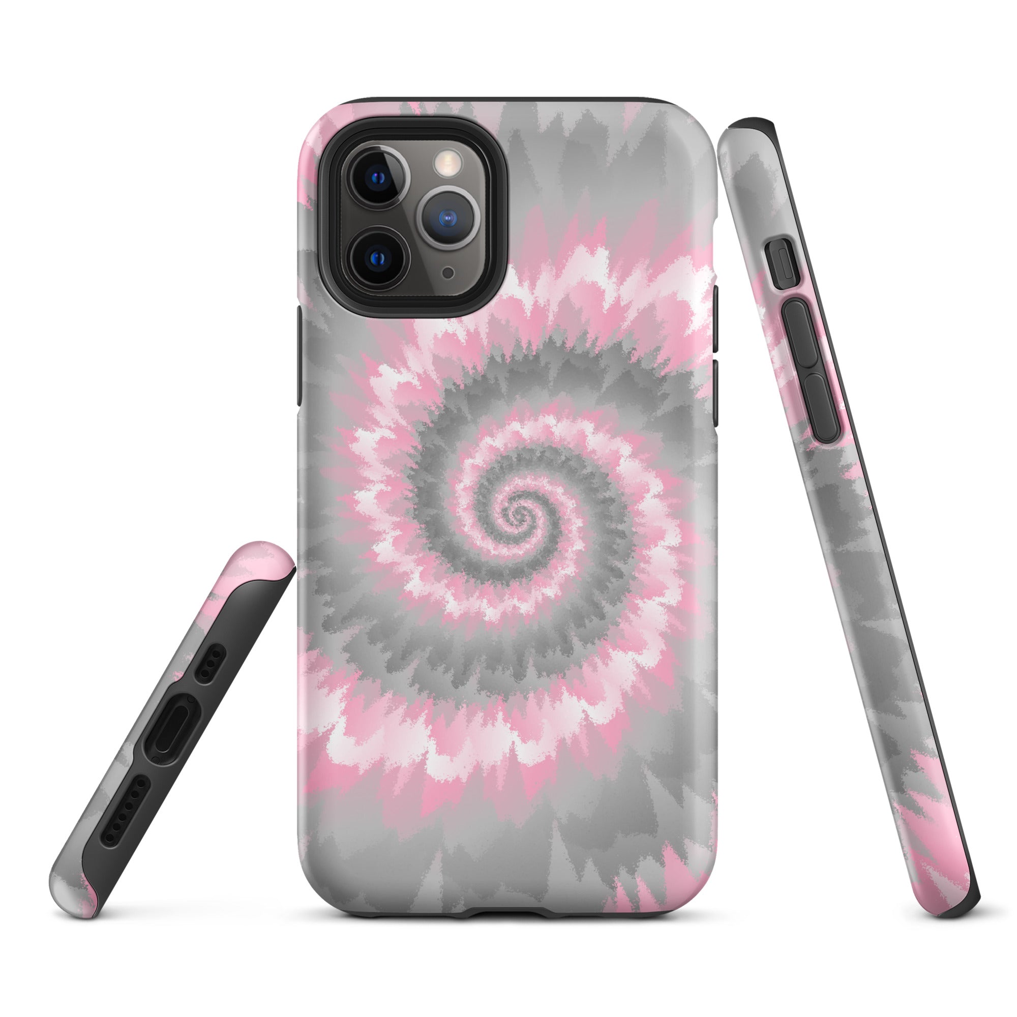 Tough Case for iPhone® Tie Dye Spiral Demigirl