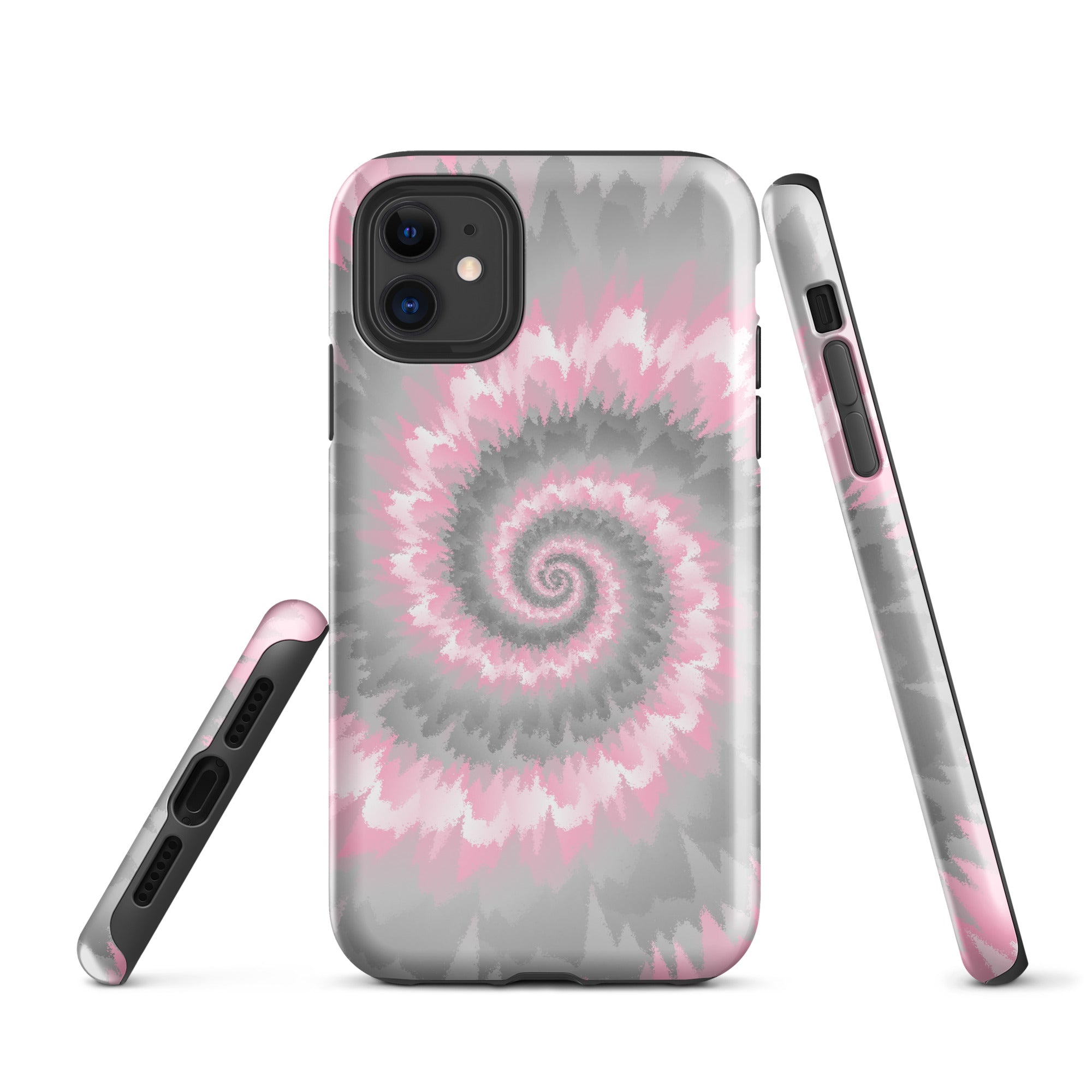 Tough Case for iPhone® Tie Dye Spiral Demigirl