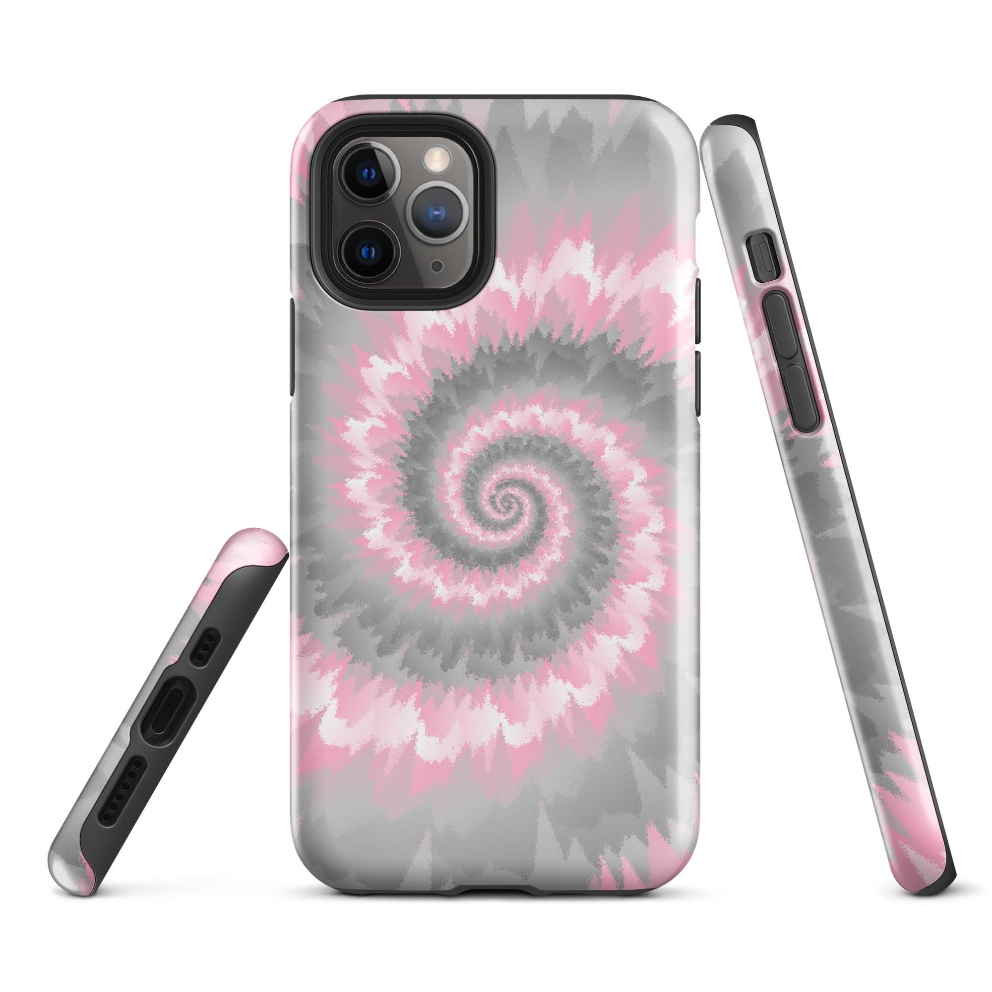 Tough Case for iPhone® Tie Dye Spiral Demigirl