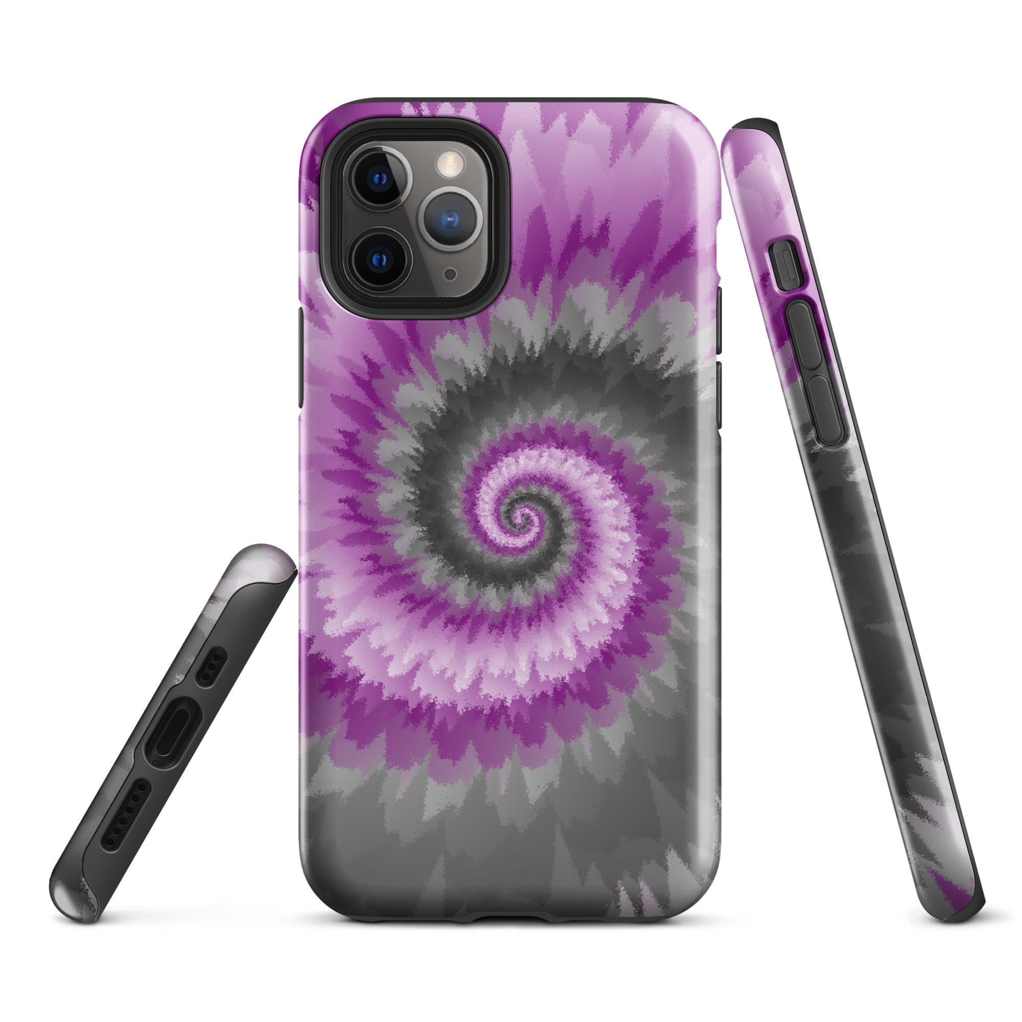 Tough Case for iPhone® Tie Dye Spiral Demisexual