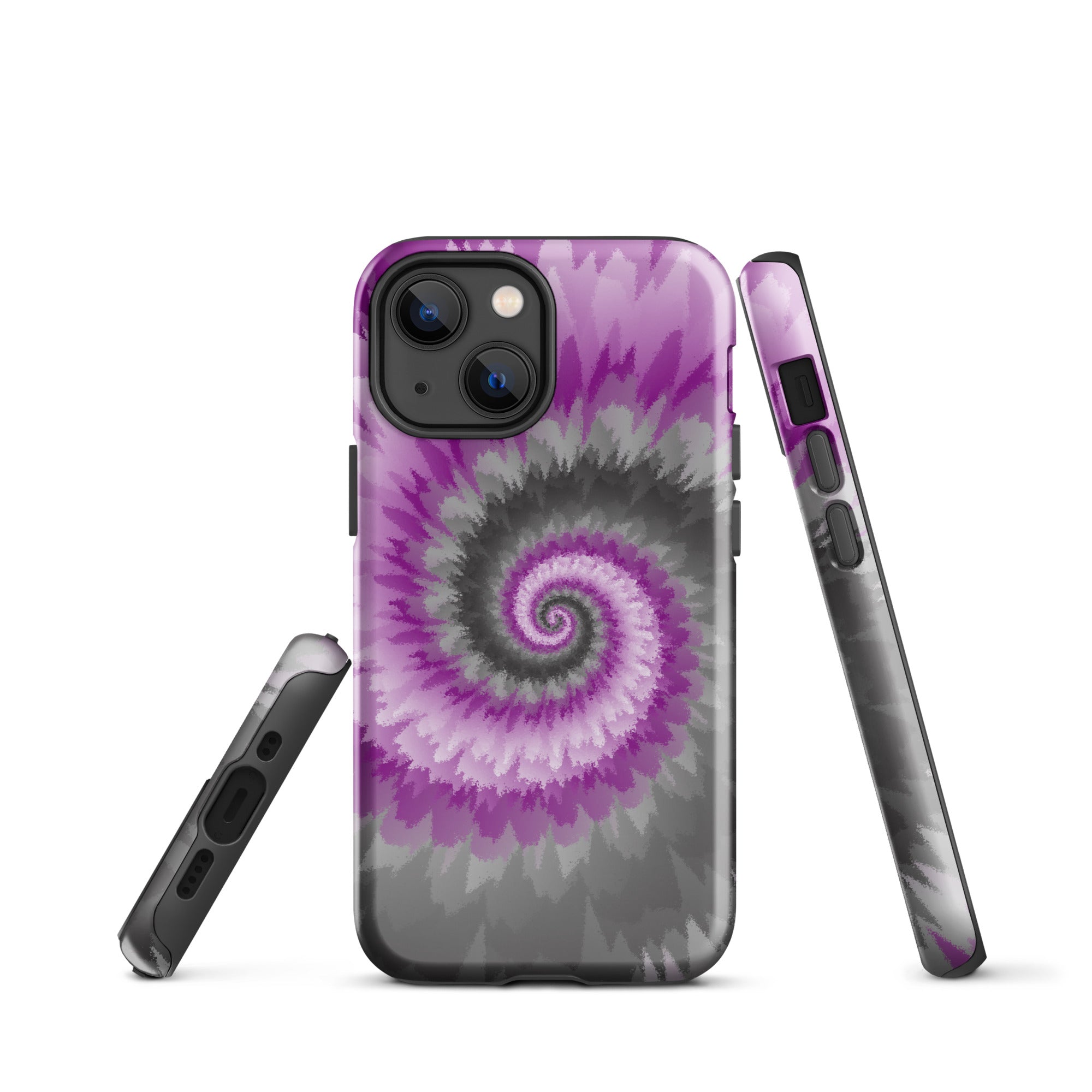 Tough Case for iPhone® Tie Dye Spiral Demisexual