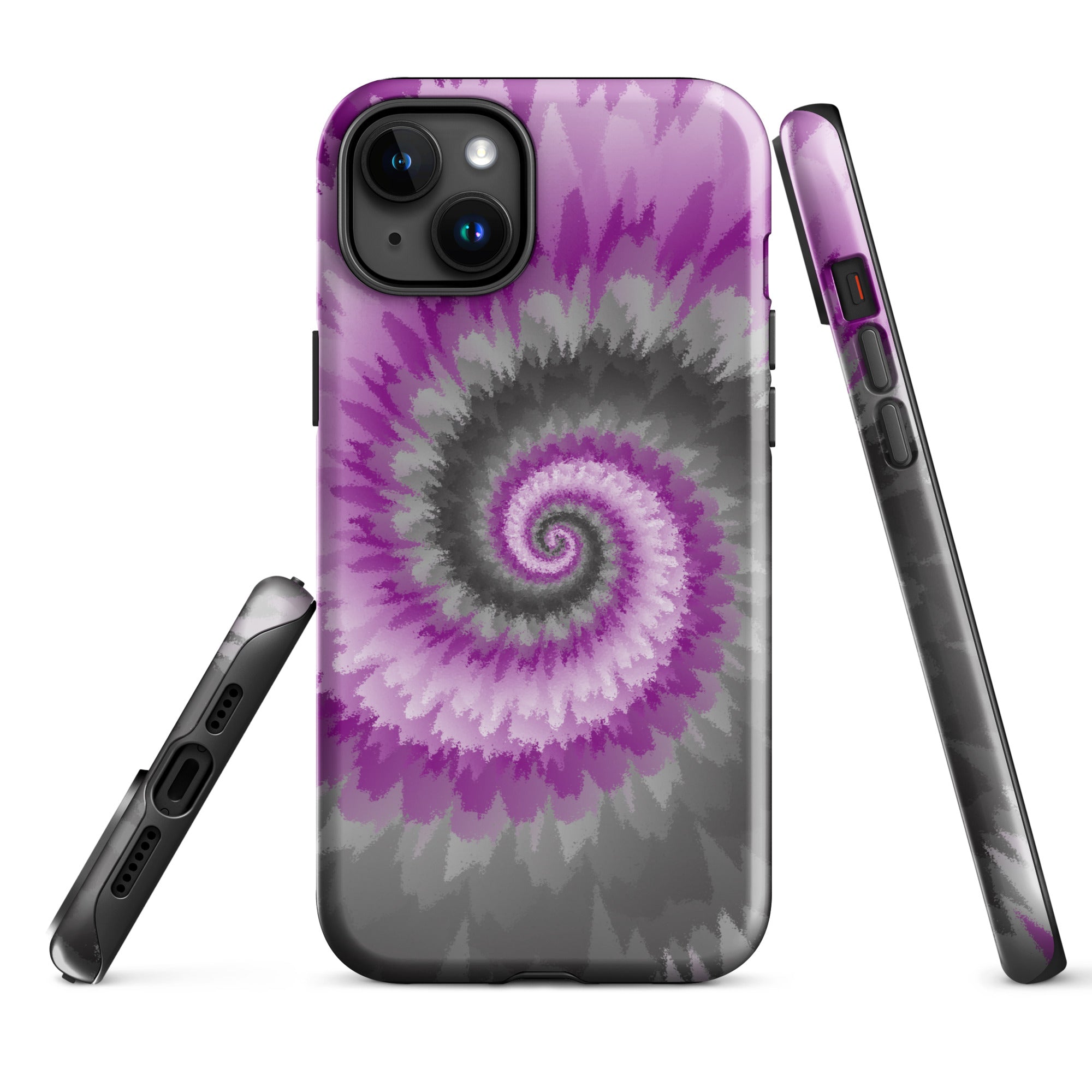 Tough Case for iPhone® Tie Dye Spiral Demisexual