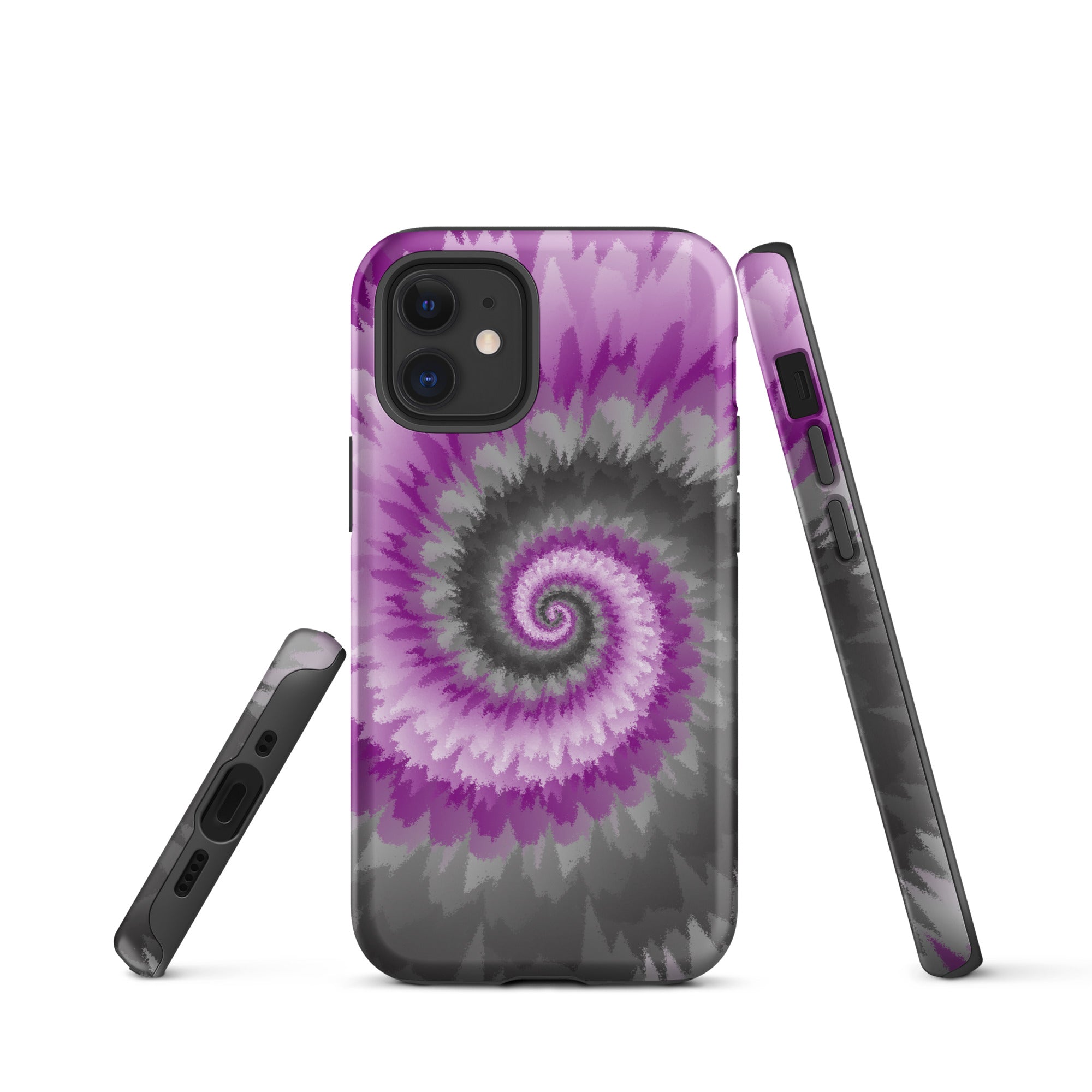 Tough Case for iPhone® Tie Dye Spiral Demisexual