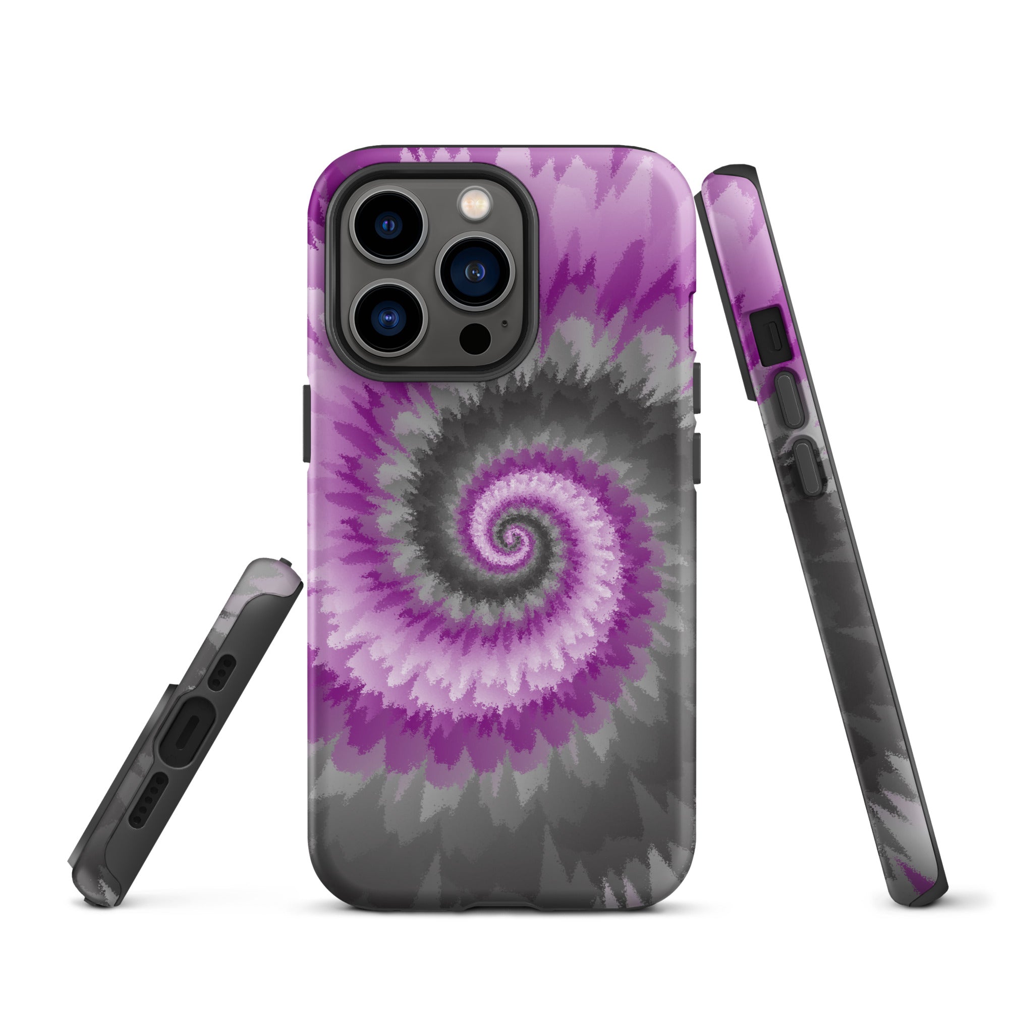 Tough Case for iPhone® Tie Dye Spiral Demisexual