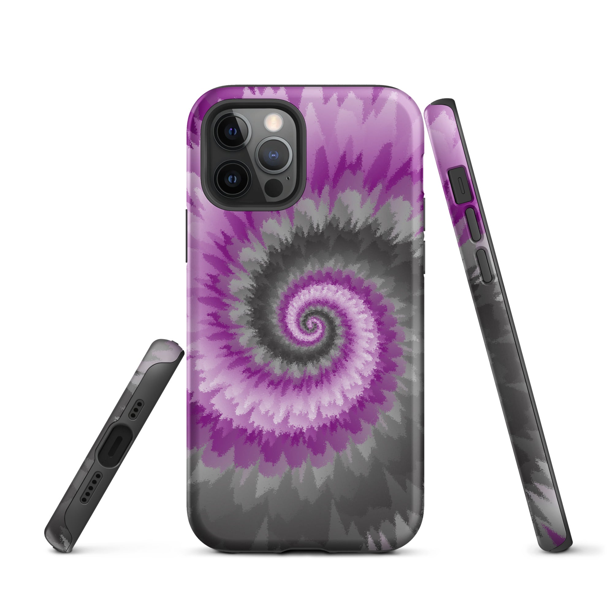 Tough Case for iPhone® Tie Dye Spiral Demisexual