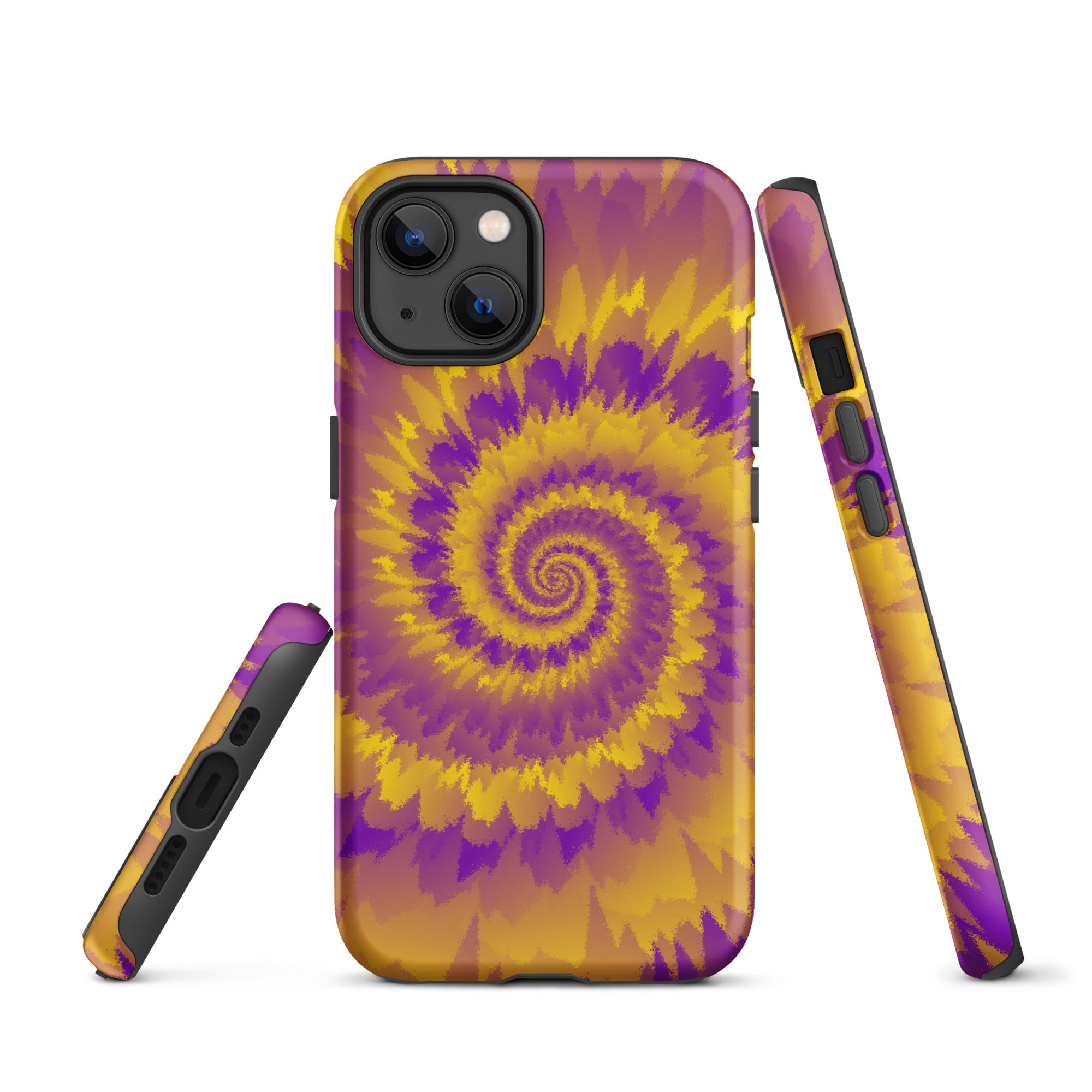 Tough Case for iPhone® Tie Dye Spiral Intersex