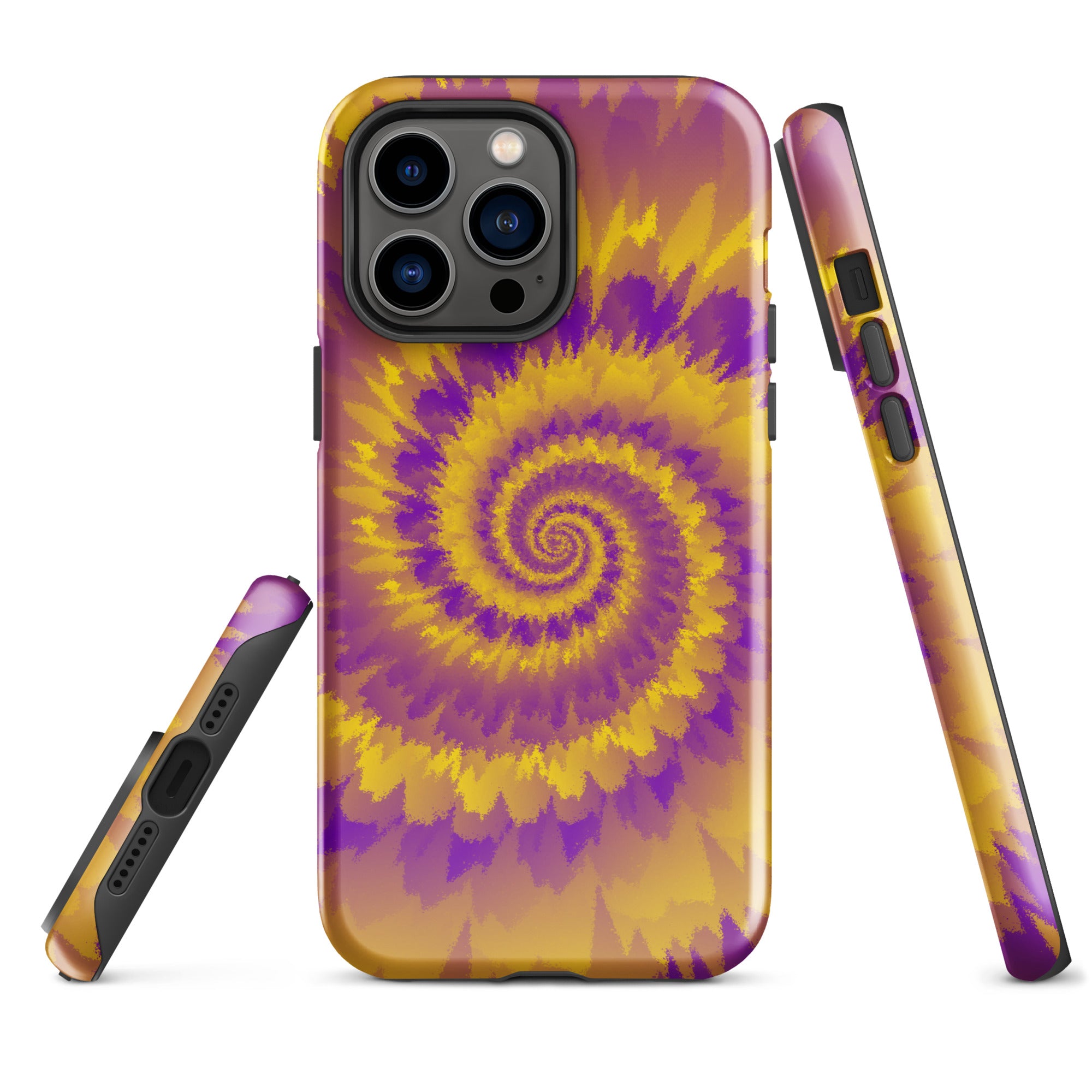 Tough Case for iPhone® Tie Dye Spiral Intersex