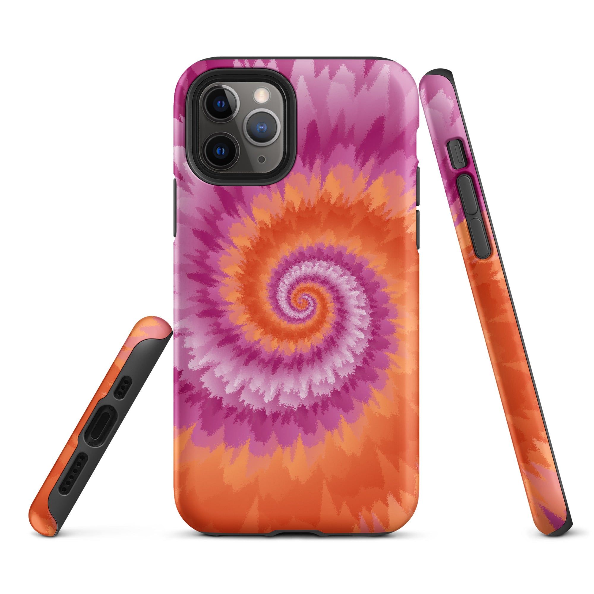 Tough Case for iPhone® Tie Dye Spiral Lesbian